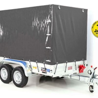 Koch Anhänger mit Plane 150x300cm 2600kg | Typ 7.26 | Hochplane 180 cm - Anthrazit