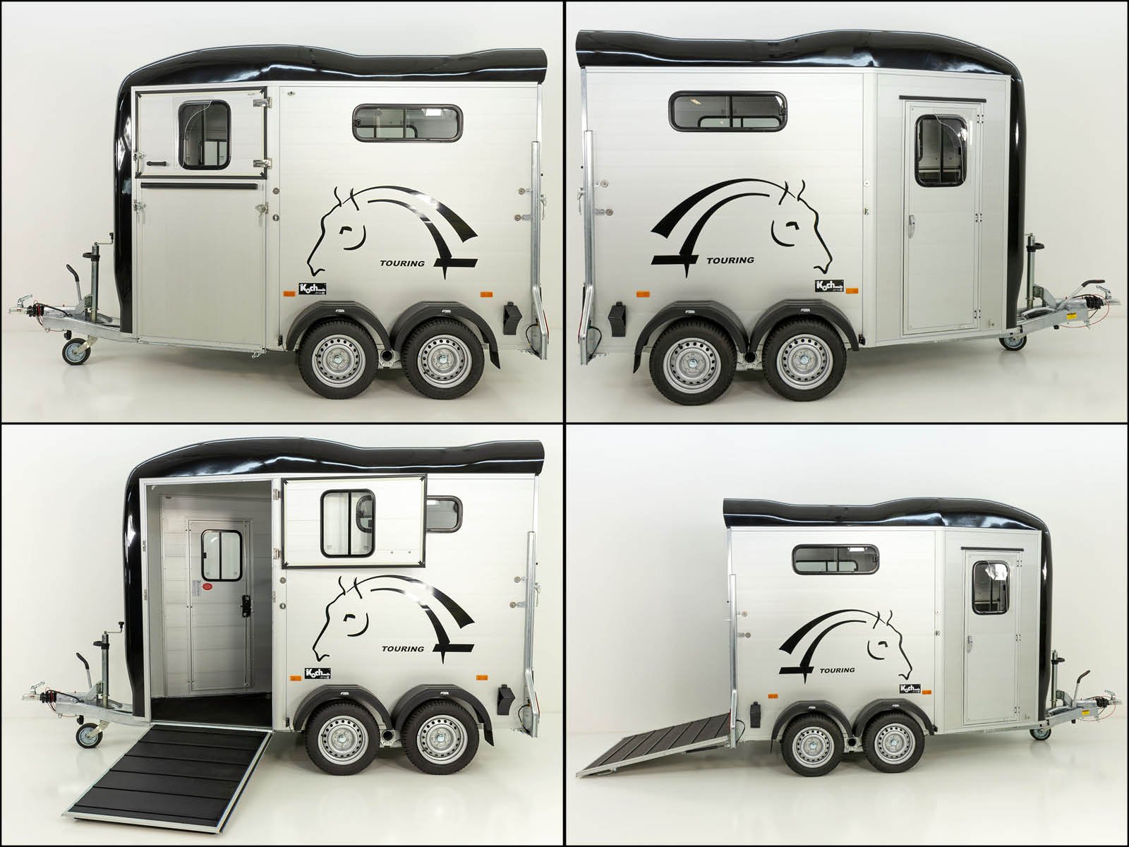 Cheval Liberte Pferdeanhänger Touring One 1,5er | Pullman-Fahrwerk | Frontausstieg | schwarz – Bild 2