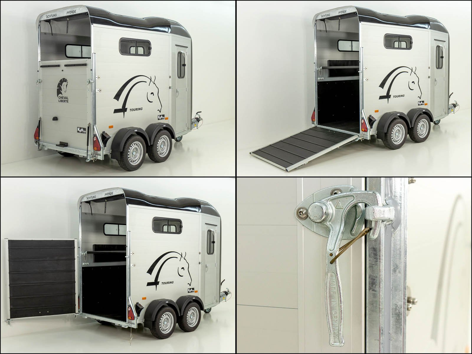 Cheval Liberte Pferdeanhänger Touring One 1,5er | Pullman-Fahrwerk | Frontausstieg | schwarz – Bild 3