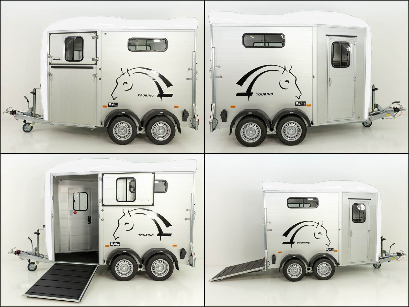 Cheval Liberte Pferdeanhänger Touring One 1,5er | Pullman-Fahrwerk | Frontausstieg | weiß – Bild 3