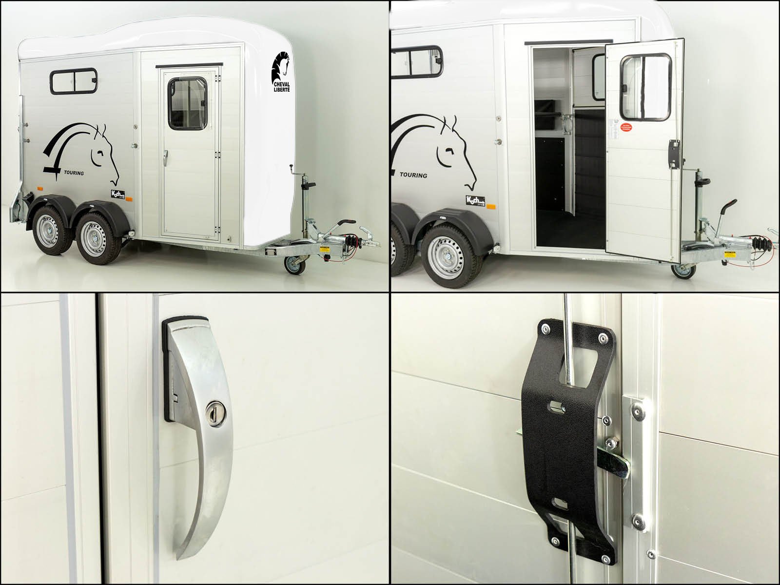 Cheval Liberte Pferdeanhänger Touring One 1,5er | Pullman-Fahrwerk | Frontausstieg | weiß – Bild 7