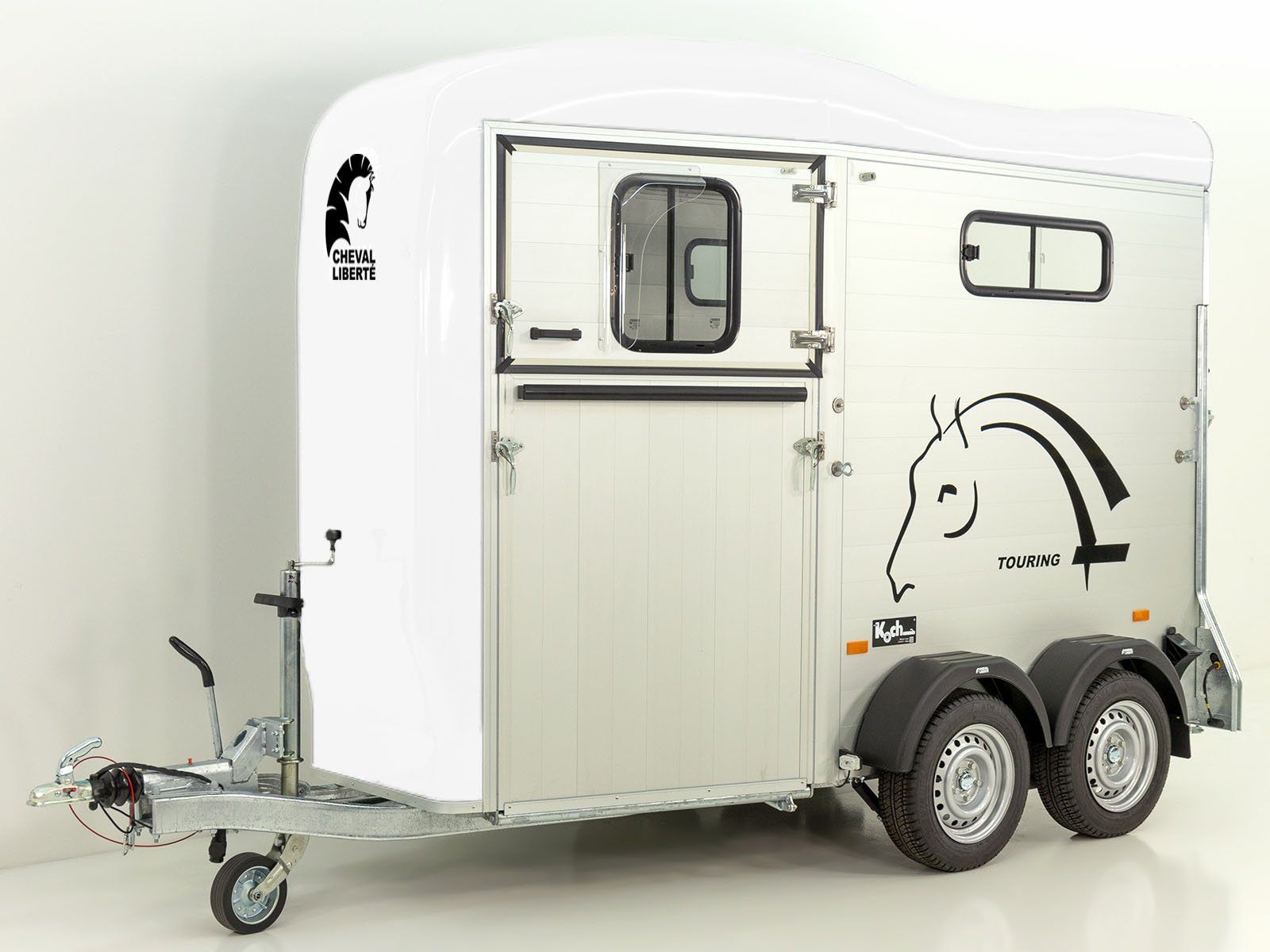 Cheval Liberte Pferdeanhänger Touring One 1,5er | Pullman-Fahrwerk | Frontausstieg | weiß – Bild 12