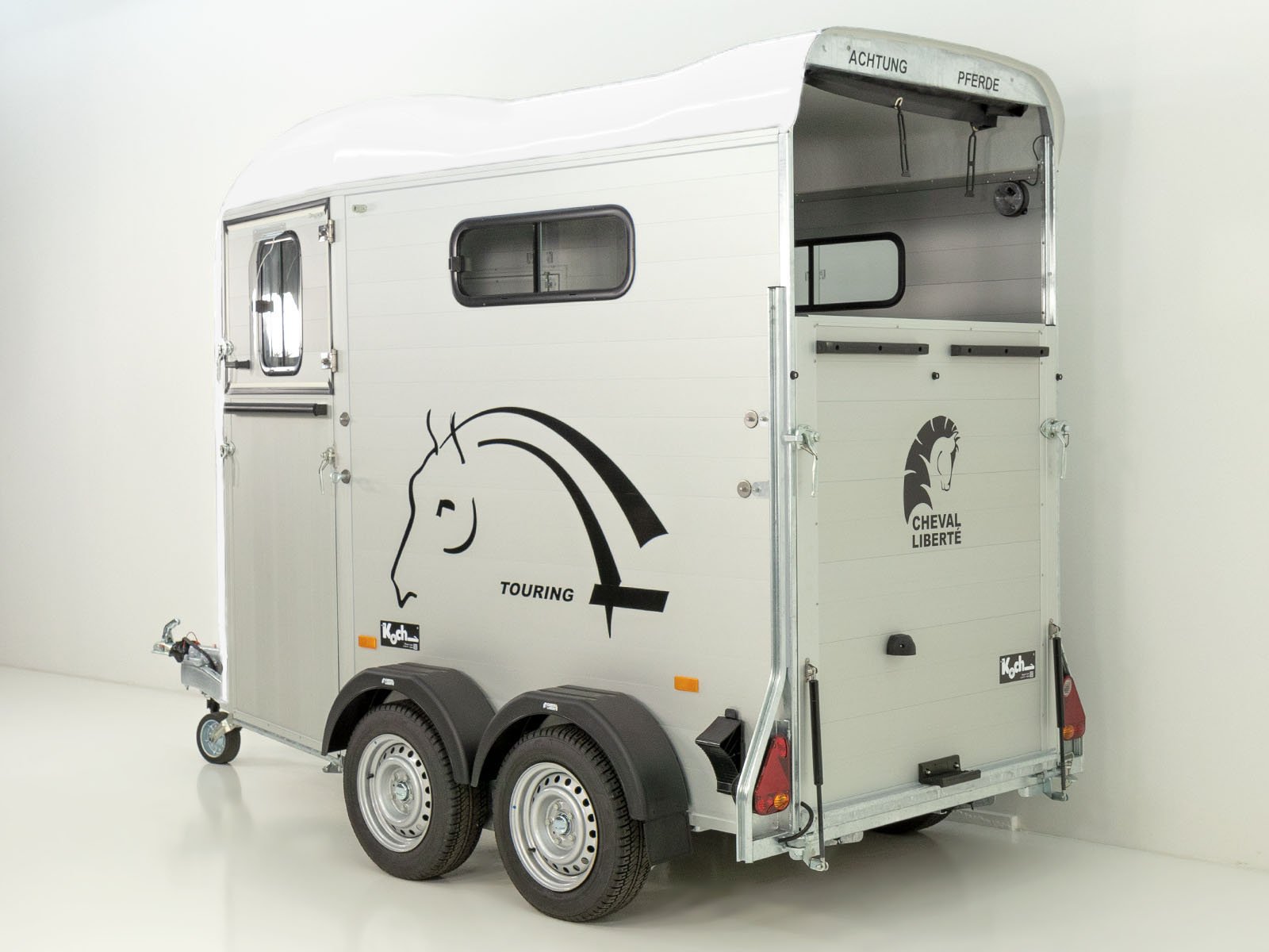 Cheval Liberte Pferdeanhänger Touring One 1,5er | Pullman-Fahrwerk | Frontausstieg | weiß – Bild 13
