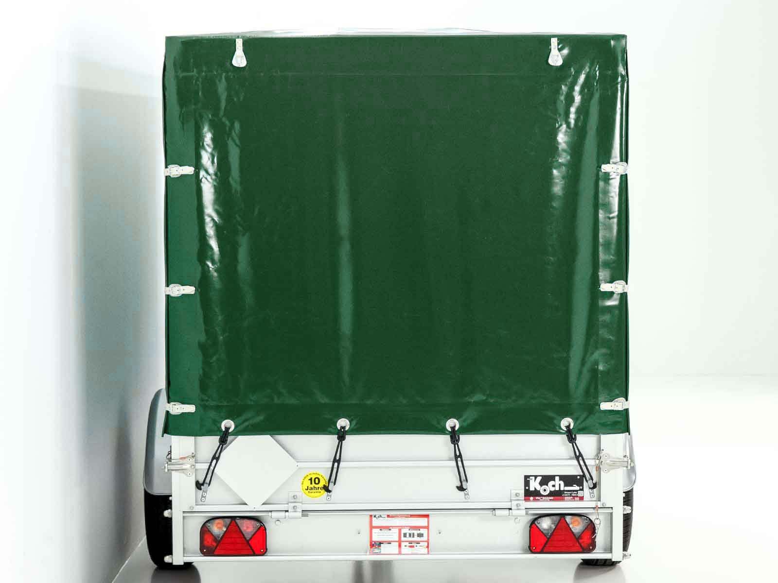 Koch Anhänger mit Plane 150x300cm 1300kg | Typ 7.13 | Hochplane 160cm - Grün – Bild 13