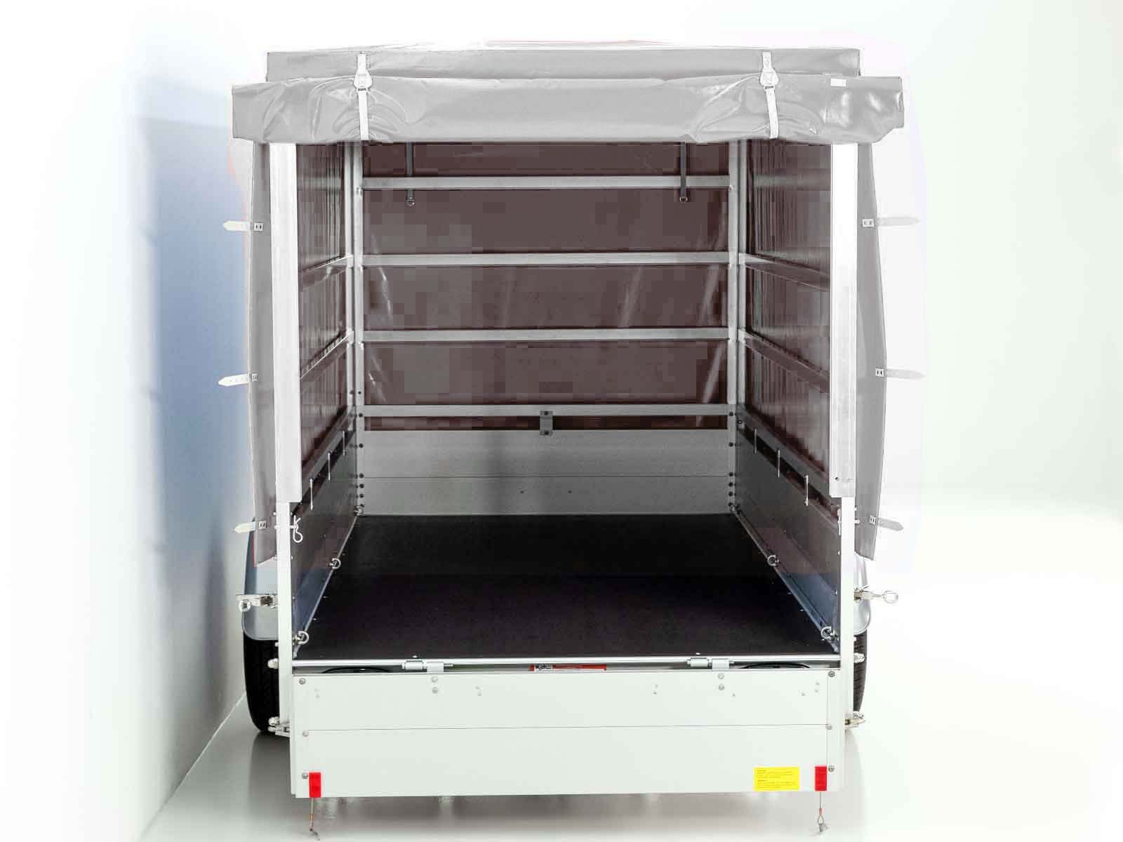 Koch Anhänger mit Plane 150x300cm 1300kg | Typ 7.13 | Hochplane 160cm - Silber – Bild 2
