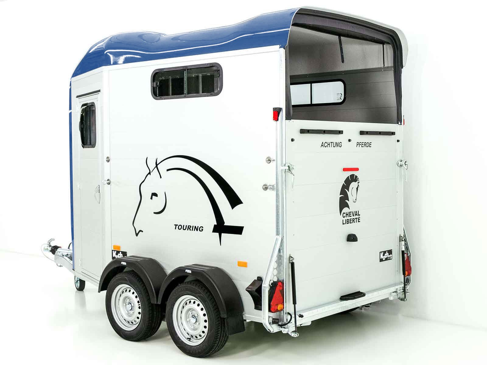 Cheval Liberte Pferdeanhänger Touring Jumping | Pullman-Fahrwerk | Sattelkammer | blau – Bild 5