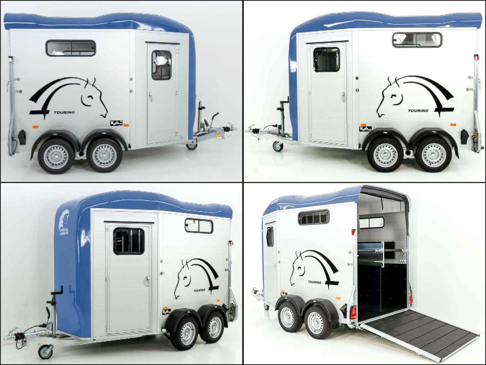 Cheval Liberte Pferdeanhänger Touring Jumping | Pullman-Fahrwerk | Sattelkammer | blau – Bild 8
