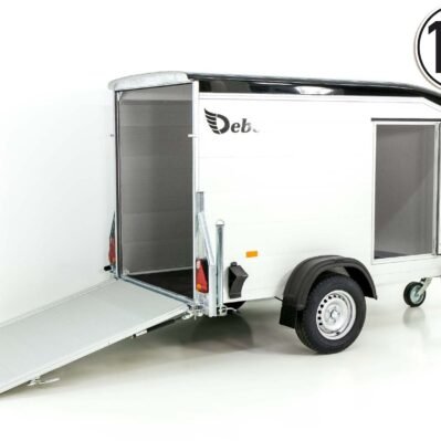 Debon Kofferanhänger Roadster Alu 255 125x255cm H:156cm | Schwarz