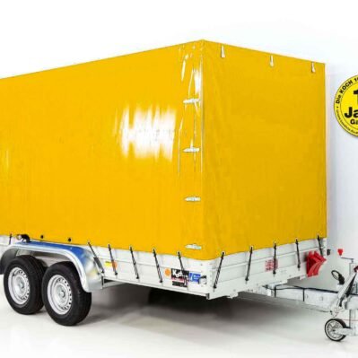 Koch Anhänger mit Plane 185x400cm 2600kg | Typ 10.26 | Hochplane 200cm Gelb