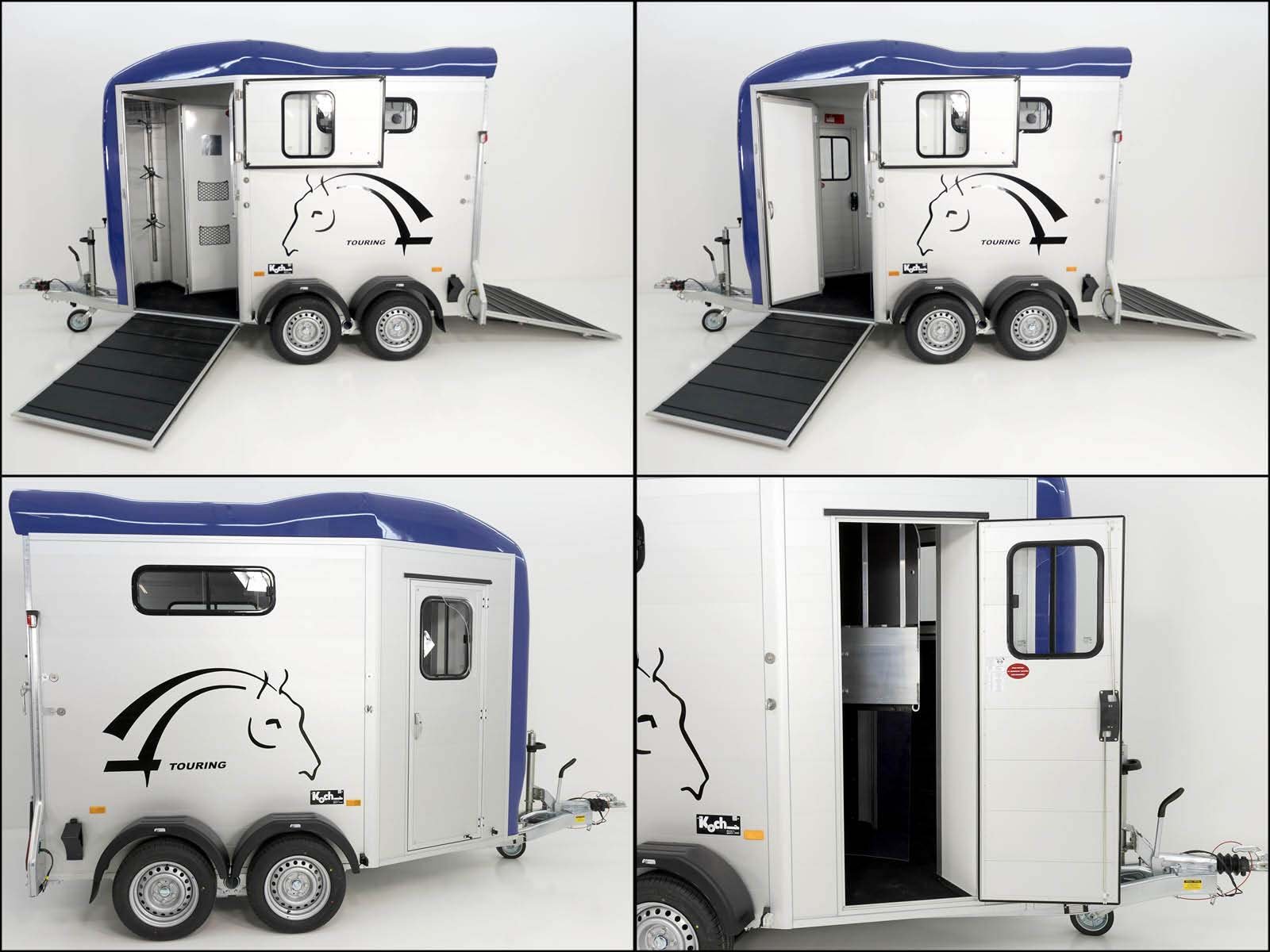 Cheval Liberte Pferdeanhänger Touring Country | Sattelkammer | Frontausstieg | blau – Bild 10