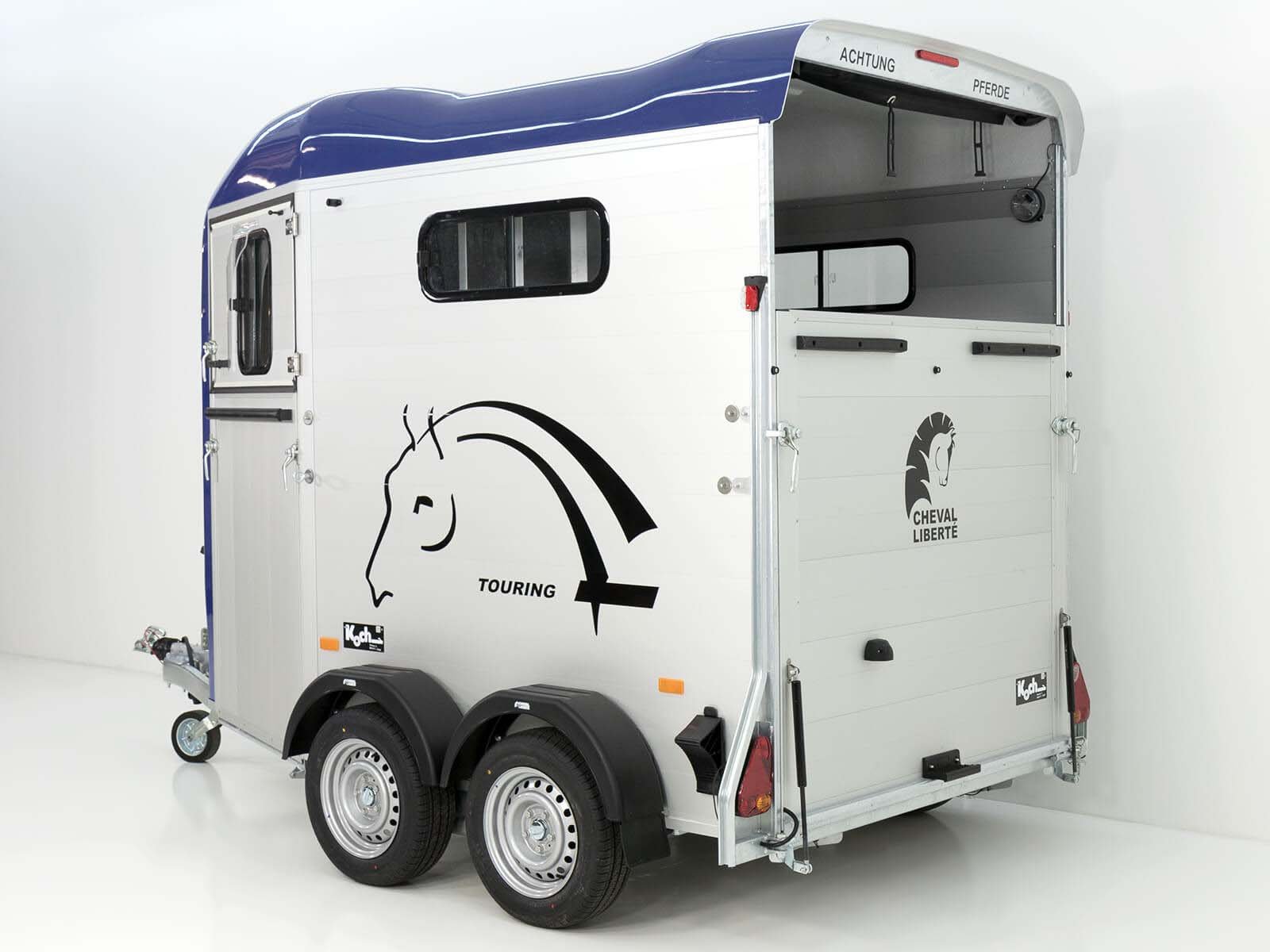 Cheval Liberte Pferdeanhänger Touring Country | Sattelkammer | Frontausstieg | blau – Bild 13