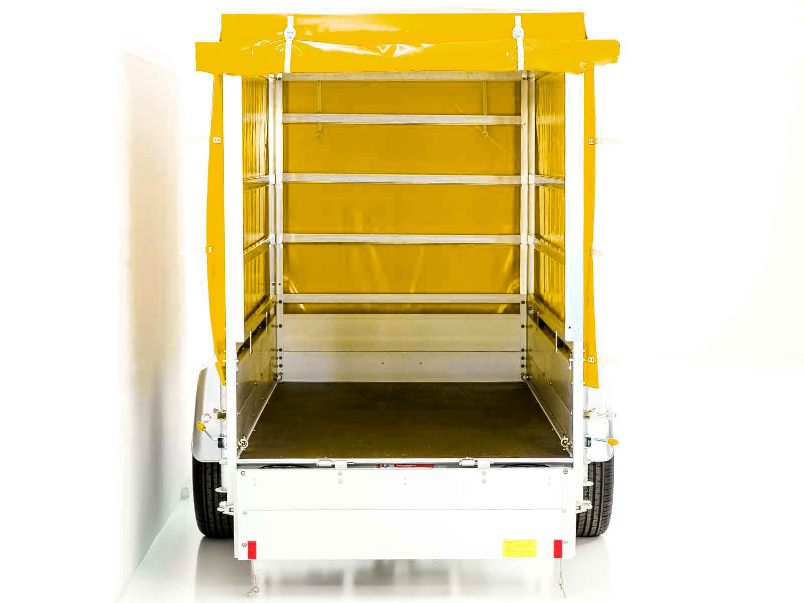 Koch-Anhänger "Edition 35" 125x250cm 1300kg | Typ 4.13 | Hochplane 160cm Gelb – Bild 15