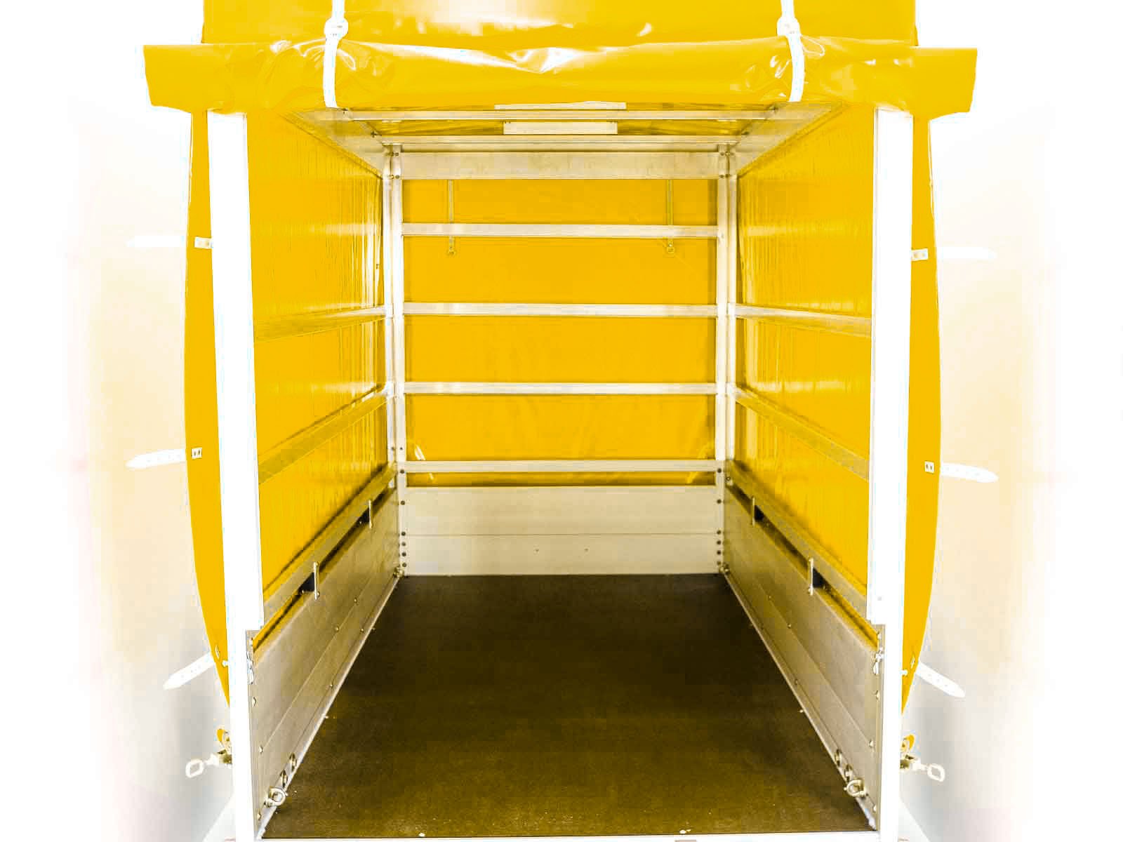 Koch-Anhänger "Edition 35" 125x250cm 1300kg | Typ 4.13 | Hochplane 160cm Gelb – Bild 16
