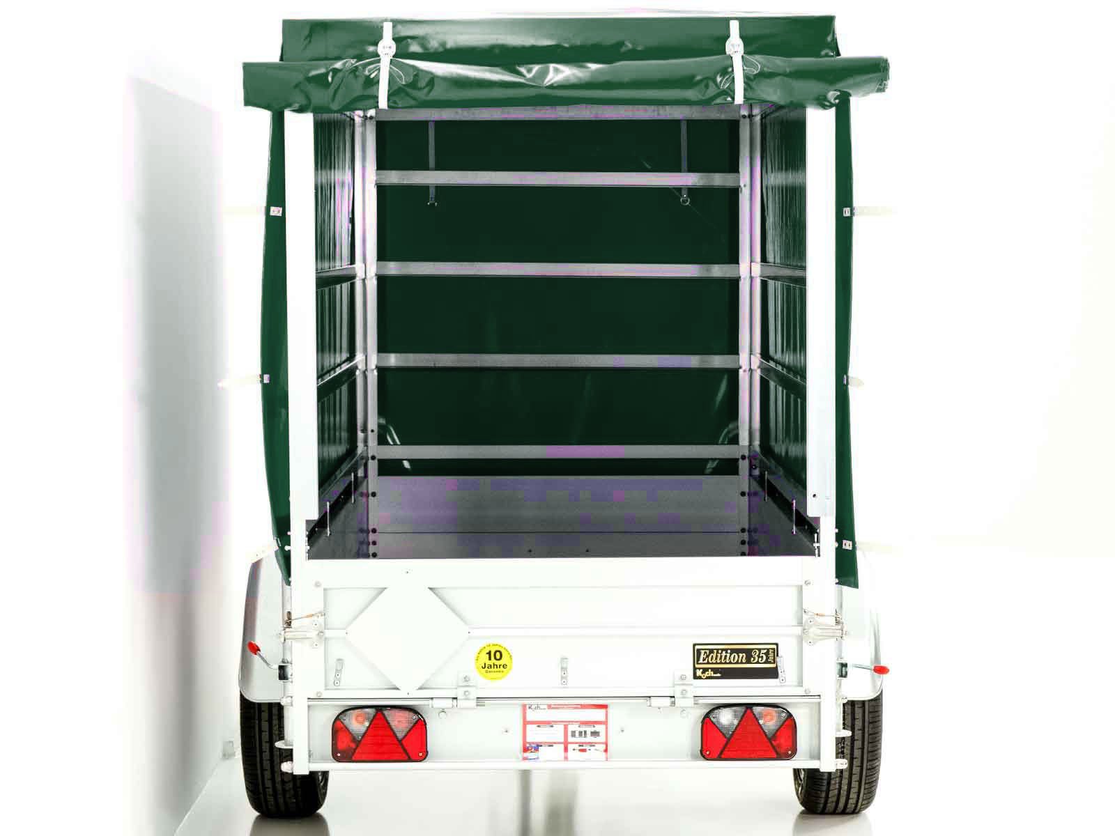 Koch-Anhänger "Edition 35" 125x250cm 1300kg | Typ 4.13 | Hochplane 160cm - Grün – Bild 7