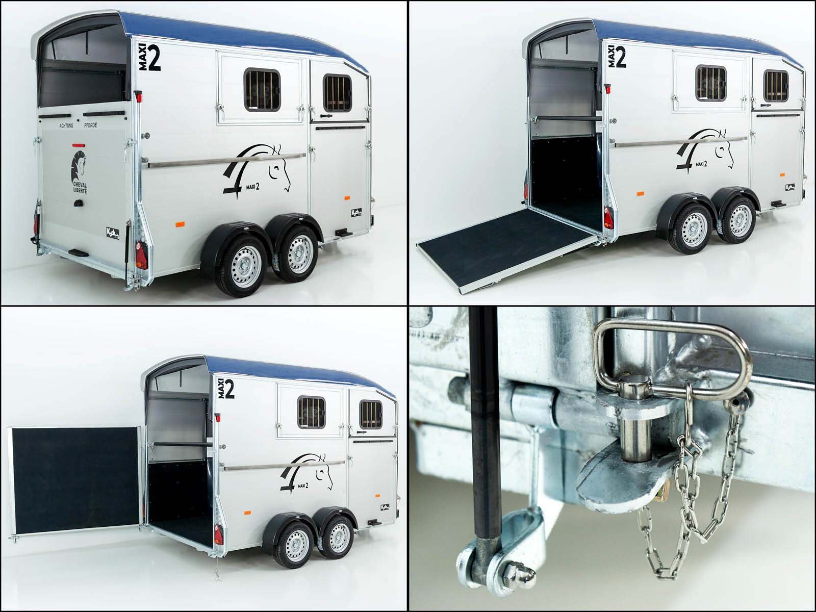 Cheval Liberte Pferdeanhänger MAXI 2 | blau – Bild 10