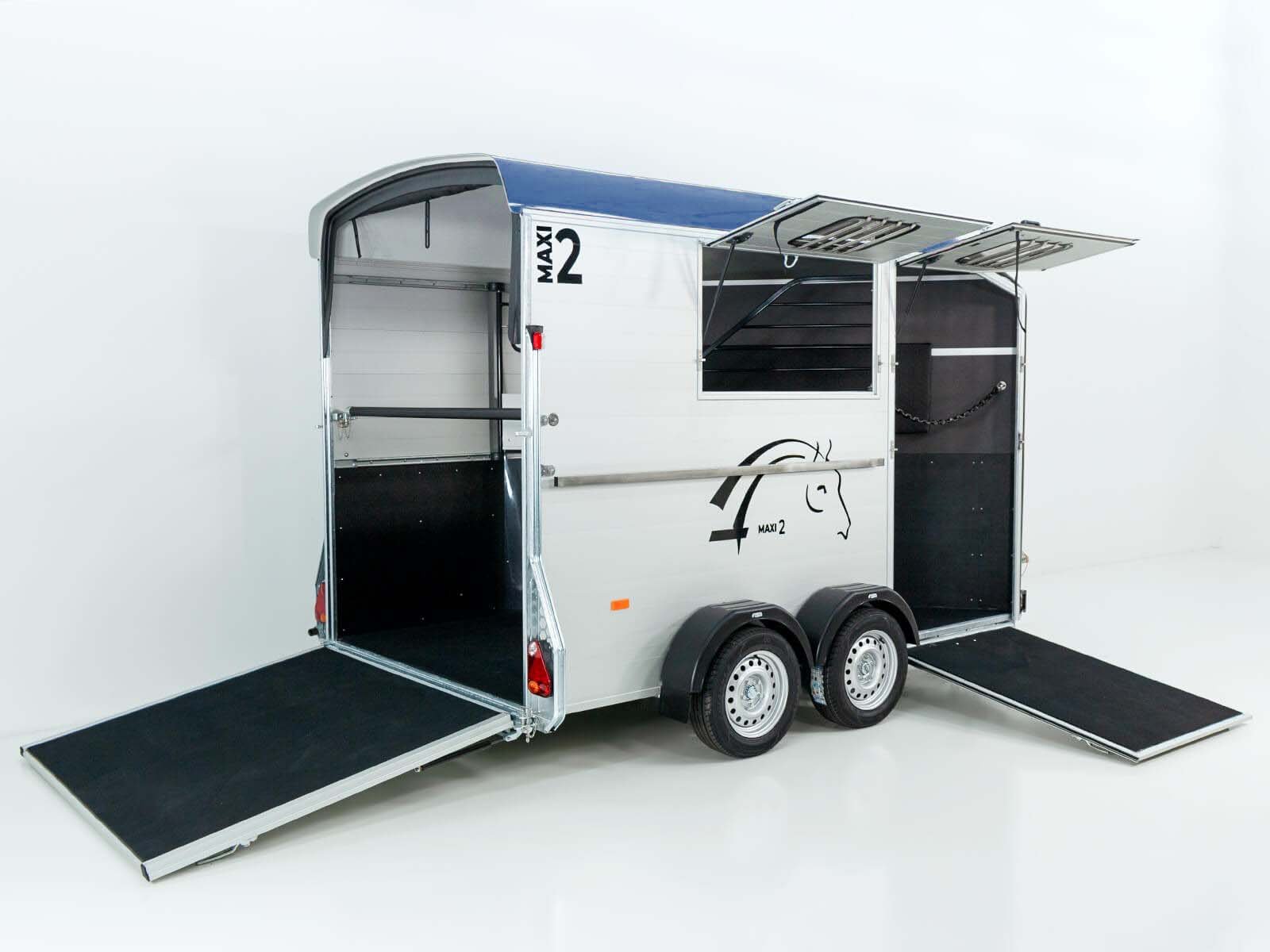 Cheval Liberte Pferdeanhänger MAXI 2 | blau – Bild 4