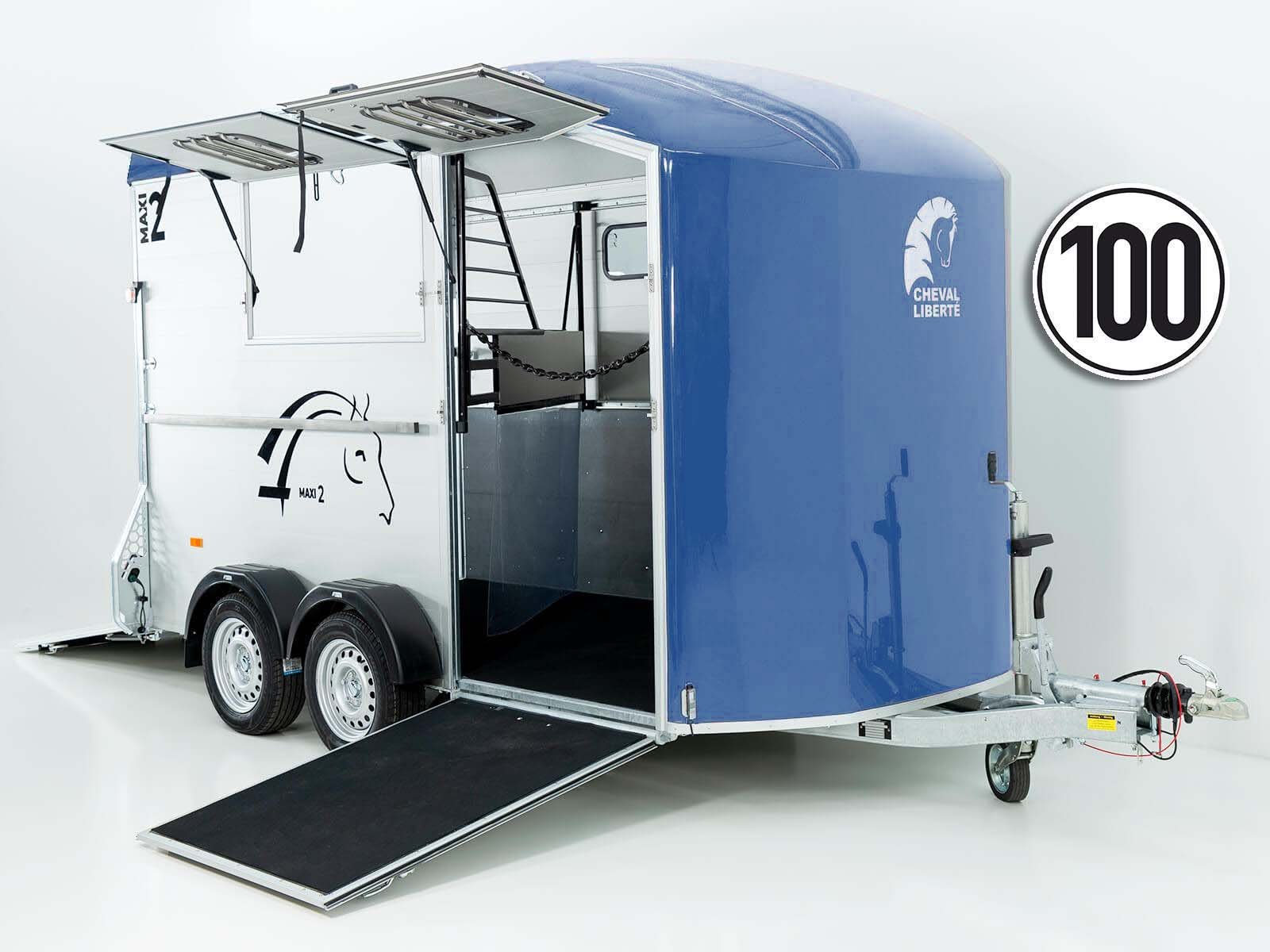 Cheval Liberte Pferdeanhänger MAXI 2 | blau