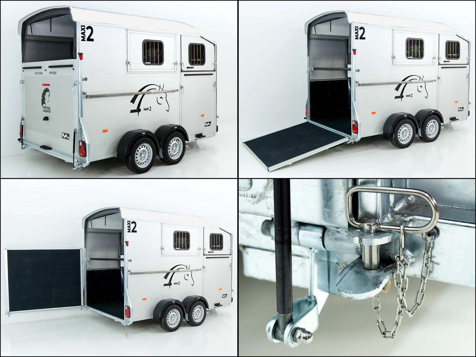 Cheval Liberte Pferdeanhänger MAXI 2 | weiß – Bild 5
