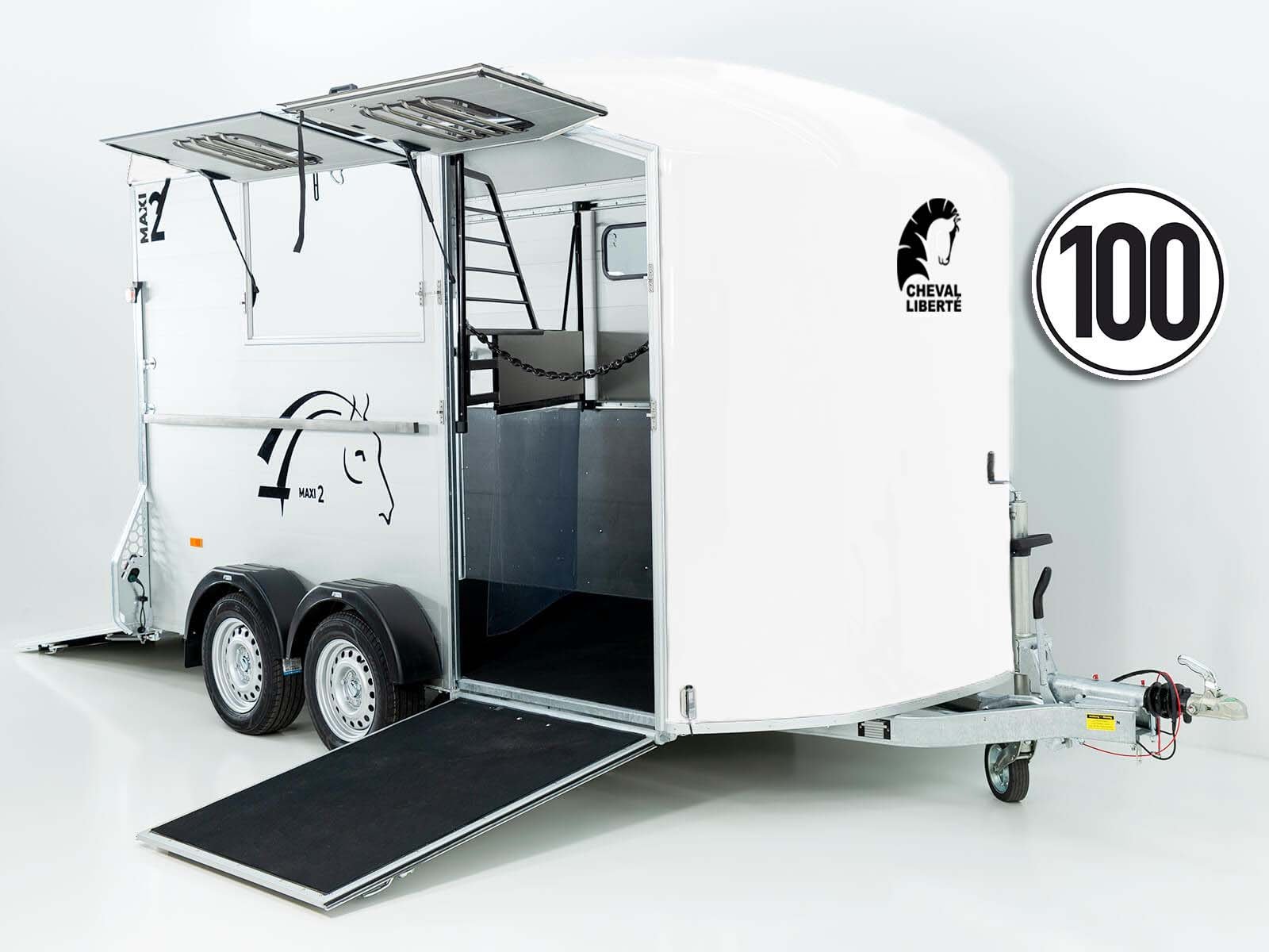 Cheval Liberte Pferdeanhänger MAXI 2 | weiß