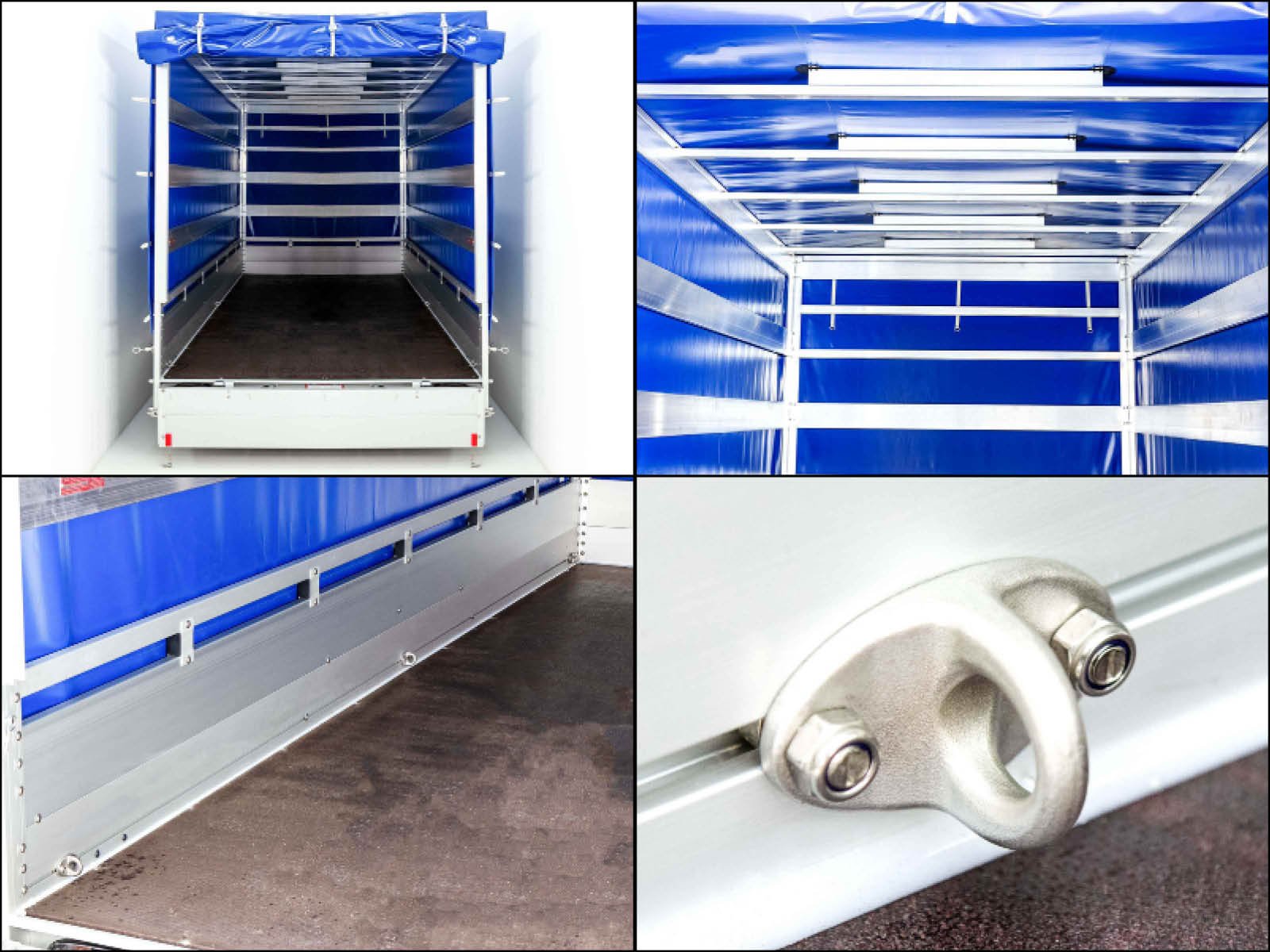 Koch Anhänger mit Plane 185x400cm 2600kg | Typ 10.26 | Hochplane 200cm Blau – Bild 13