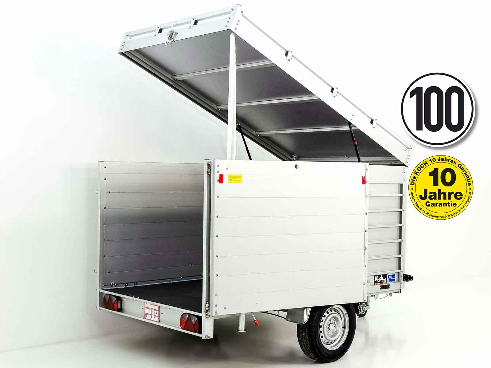 Koch Deckelanhänger 150x250cm Höhe: 125cm 1300kg | Typ 6.13 | Seitentür
