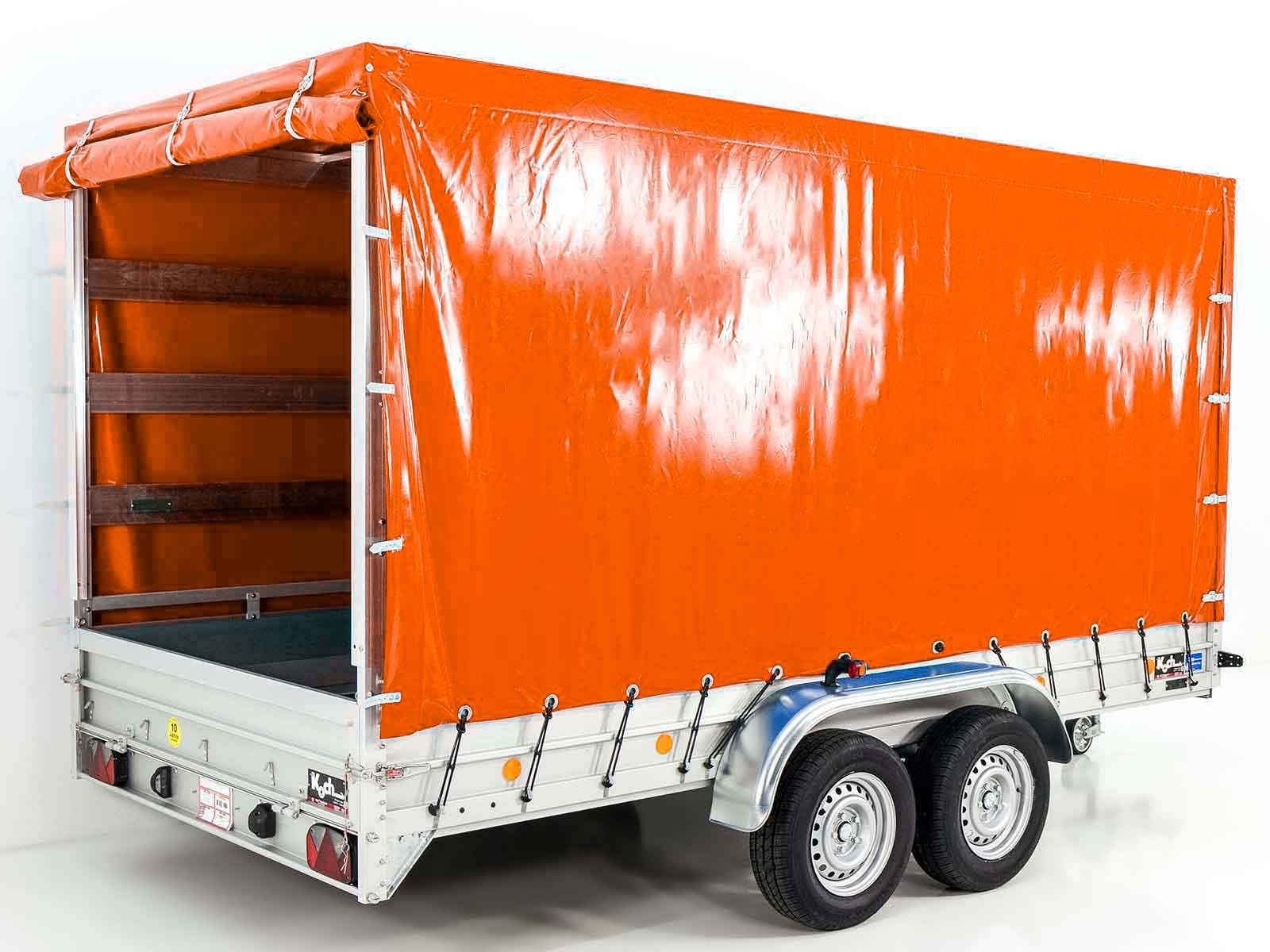 Koch Anhänger mit Plane 185x400cm 2600kg | Typ 10.26 | Hochplane 200cm Orange – Bild 4