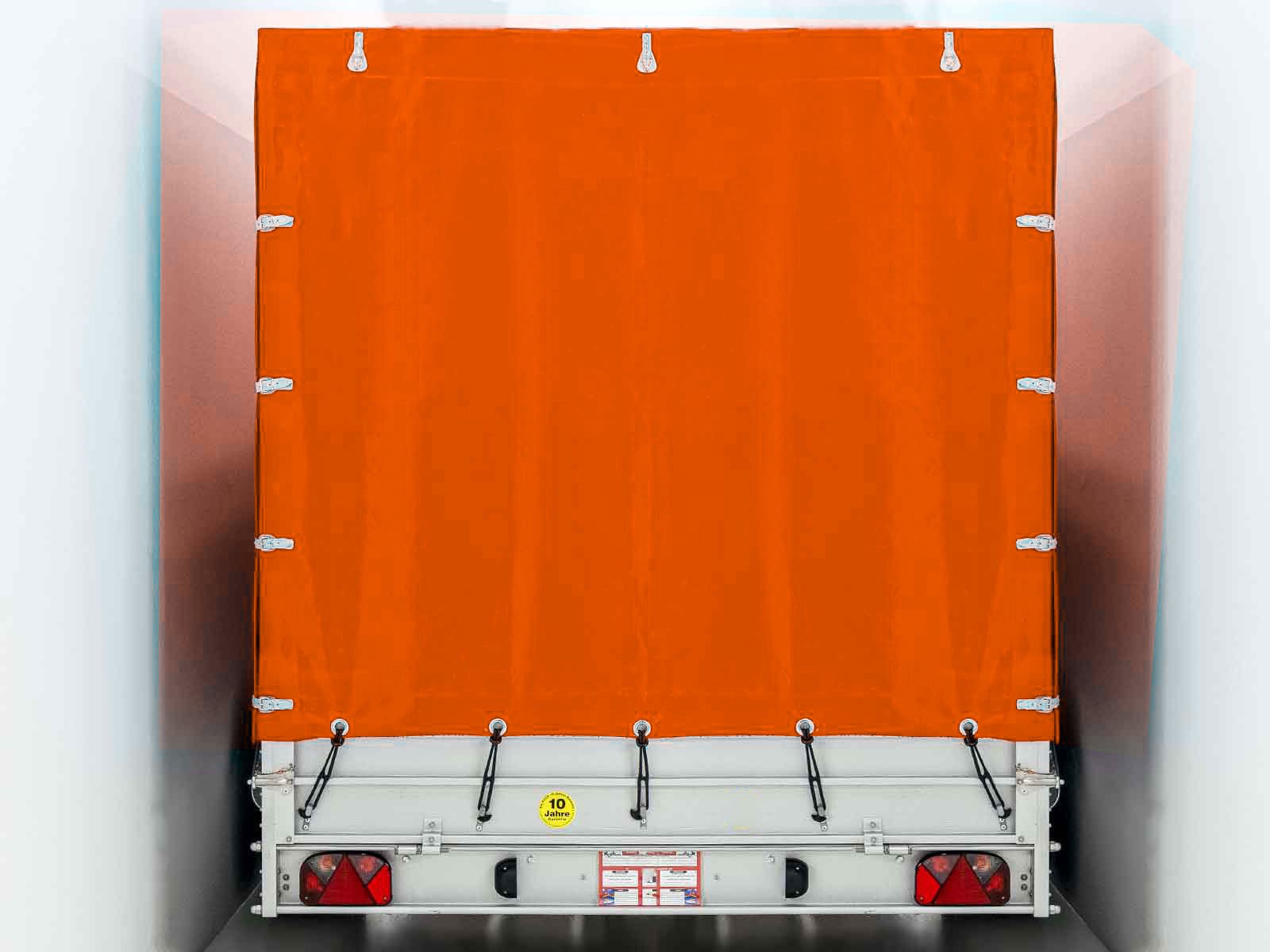 Koch Anhänger mit Plane 185x400cm 2600kg | Typ 10.26 | Hochplane 200cm Orange – Bild 5