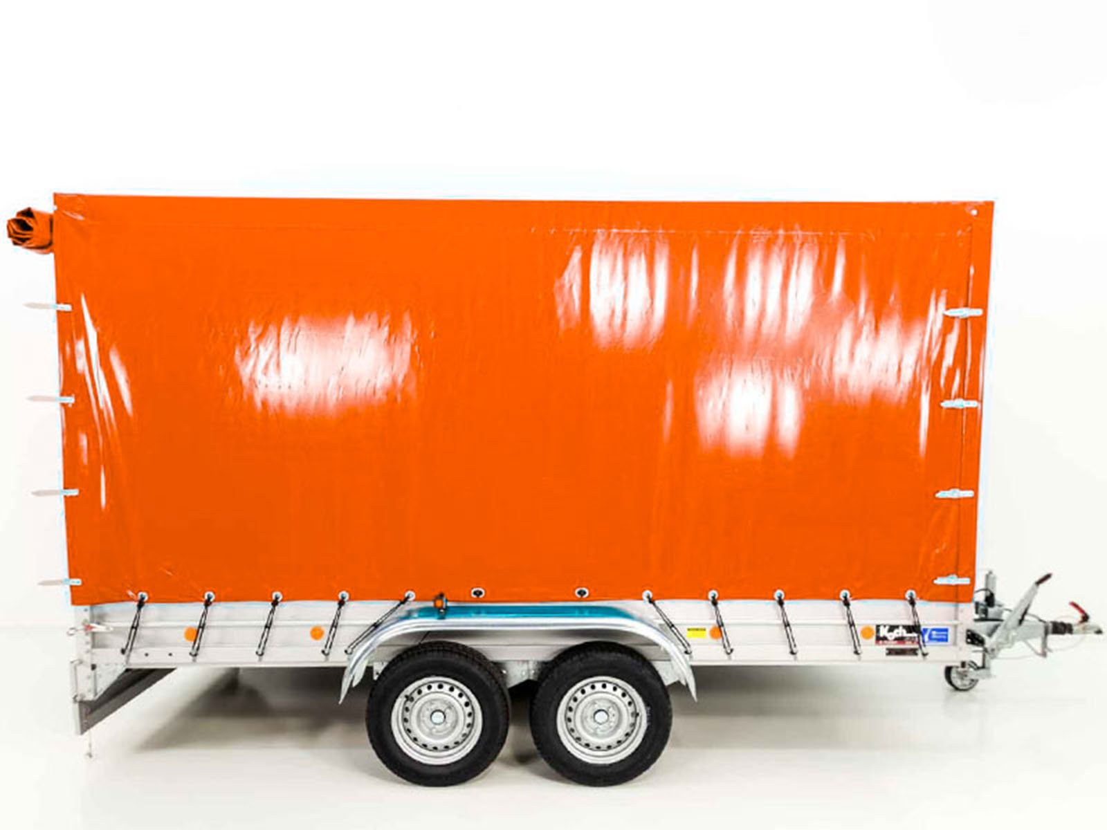 Koch Anhänger mit Plane 185x400cm 2600kg | Typ 10.26 | Hochplane 200cm Orange – Bild 7