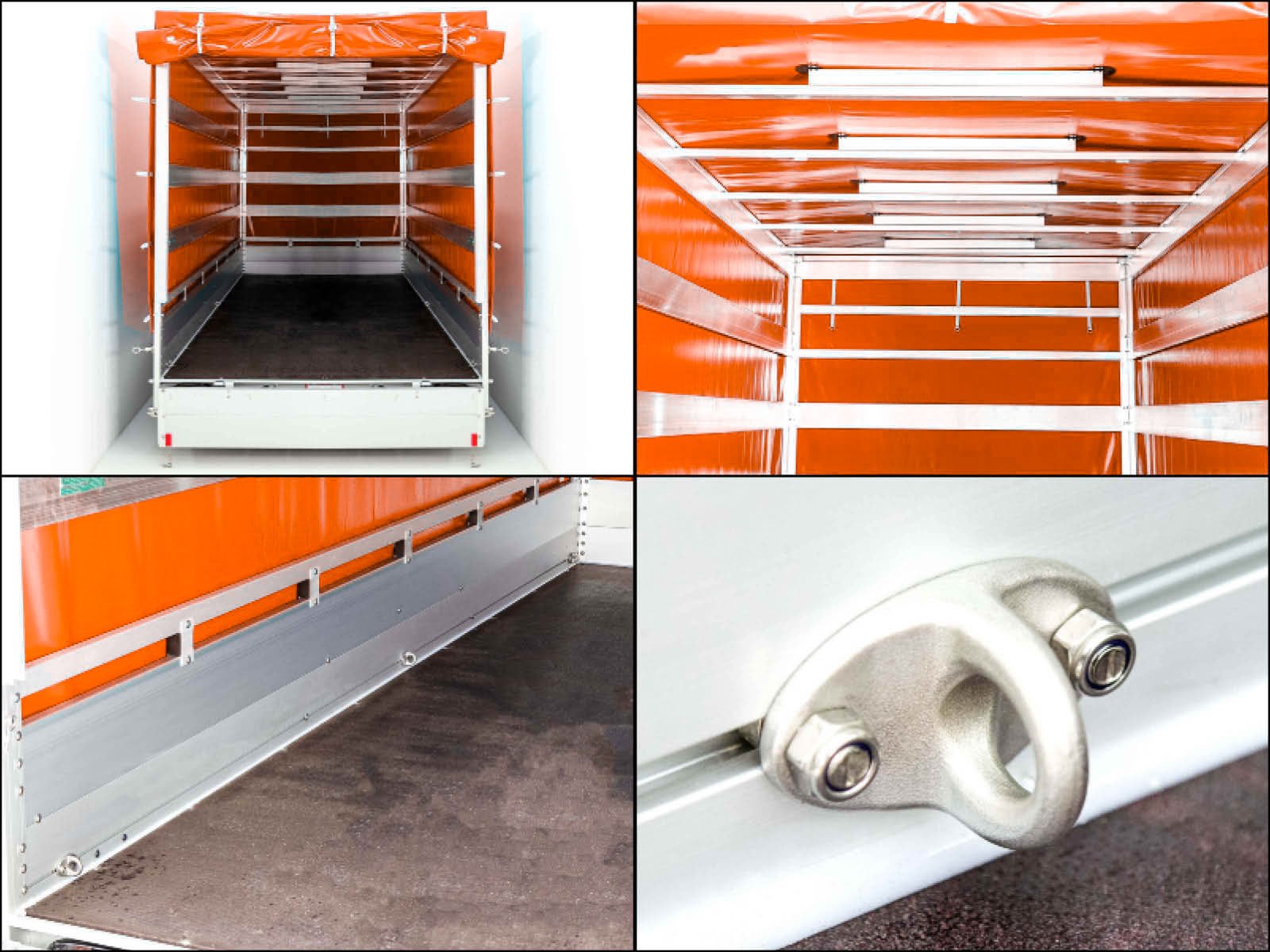 Koch Anhänger mit Plane 185x400cm 2600kg | Typ 10.26 | Hochplane 200cm Orange – Bild 8
