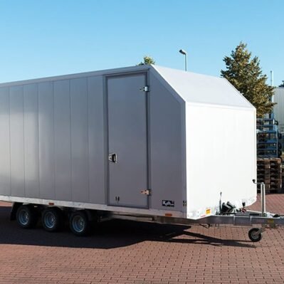 Vezeko Autotrailer Cargo Race Master 230x550 cm H210 cm 3,5t | E-Winde | silber