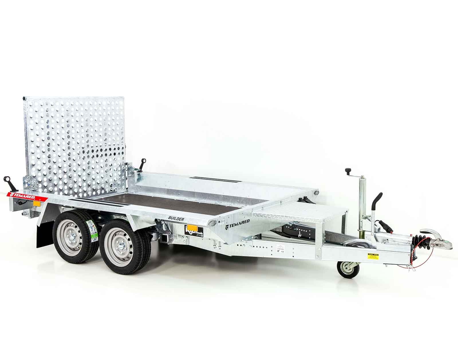 Temared Baumaschinenanhänger Builder 153x300 cm 2,7t | Rampe