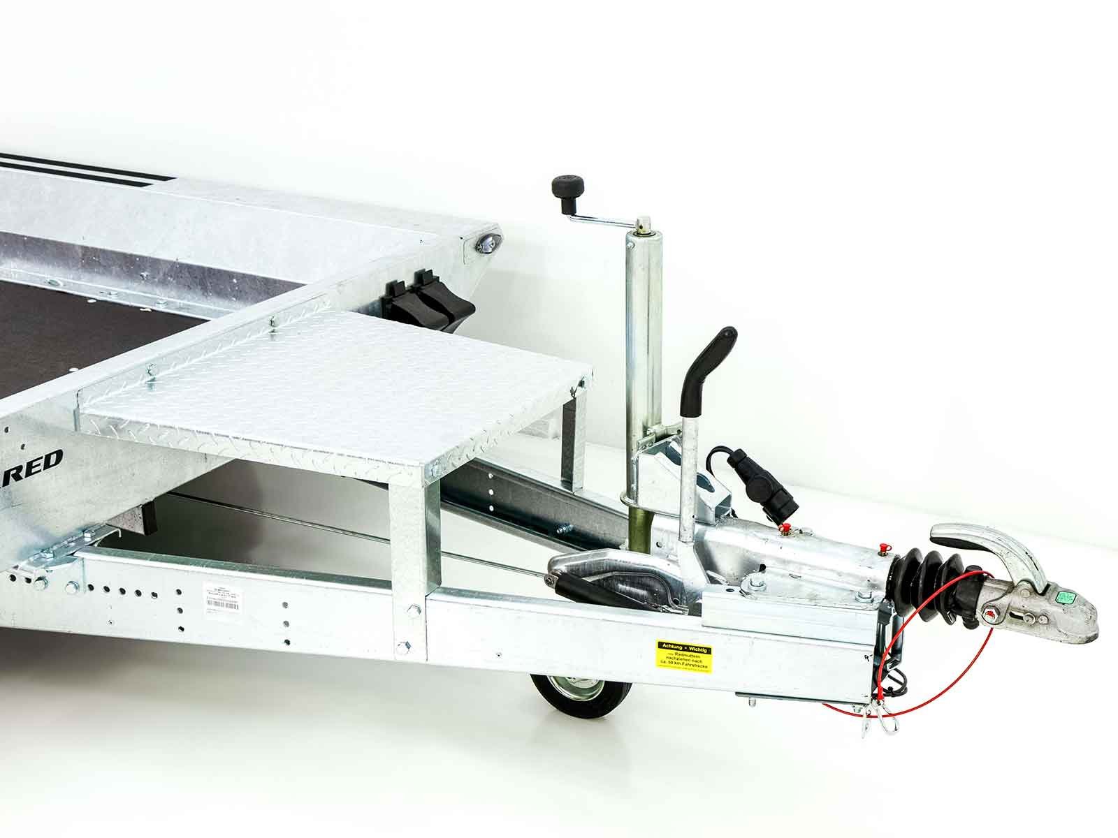 Temared Baumaschinenanhänger Builder 153x300 cm 2,7t | Rampe – Bild 14