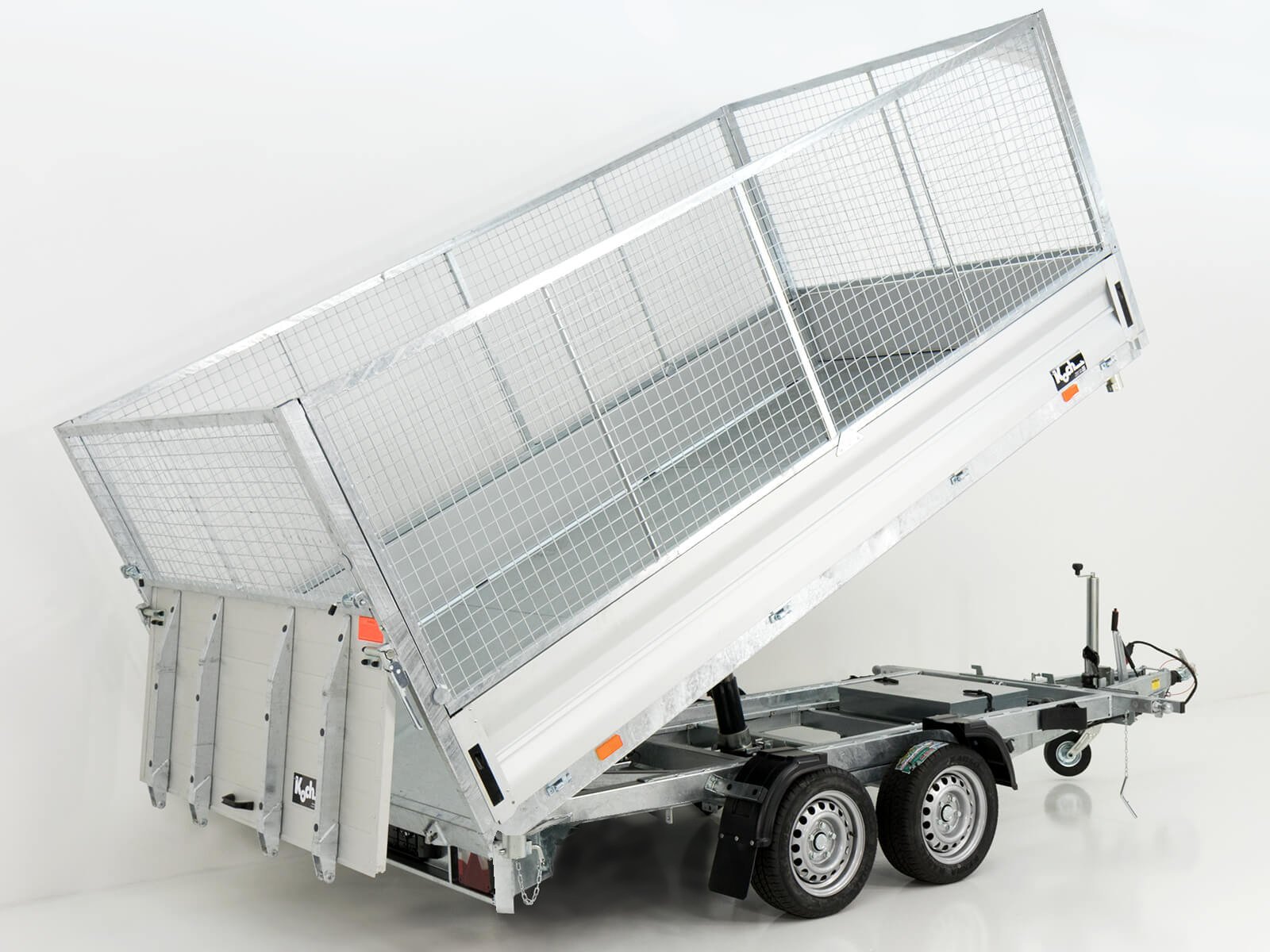 Vezeko Multidreiseitenkipper VMDK35.3 | 185x350cm 3,5t | Ladefläche kippbar | Gitteraufsatz – Bild 9