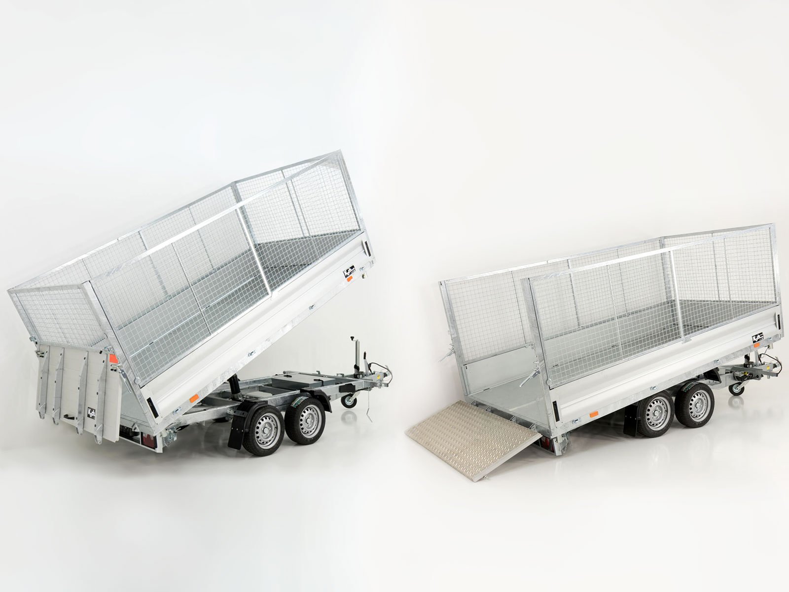 Vezeko Multidreiseitenkipper VMDK35.3 | 185x350cm 3,5t | Ladefläche kippbar | Gitteraufsatz – Bild 7