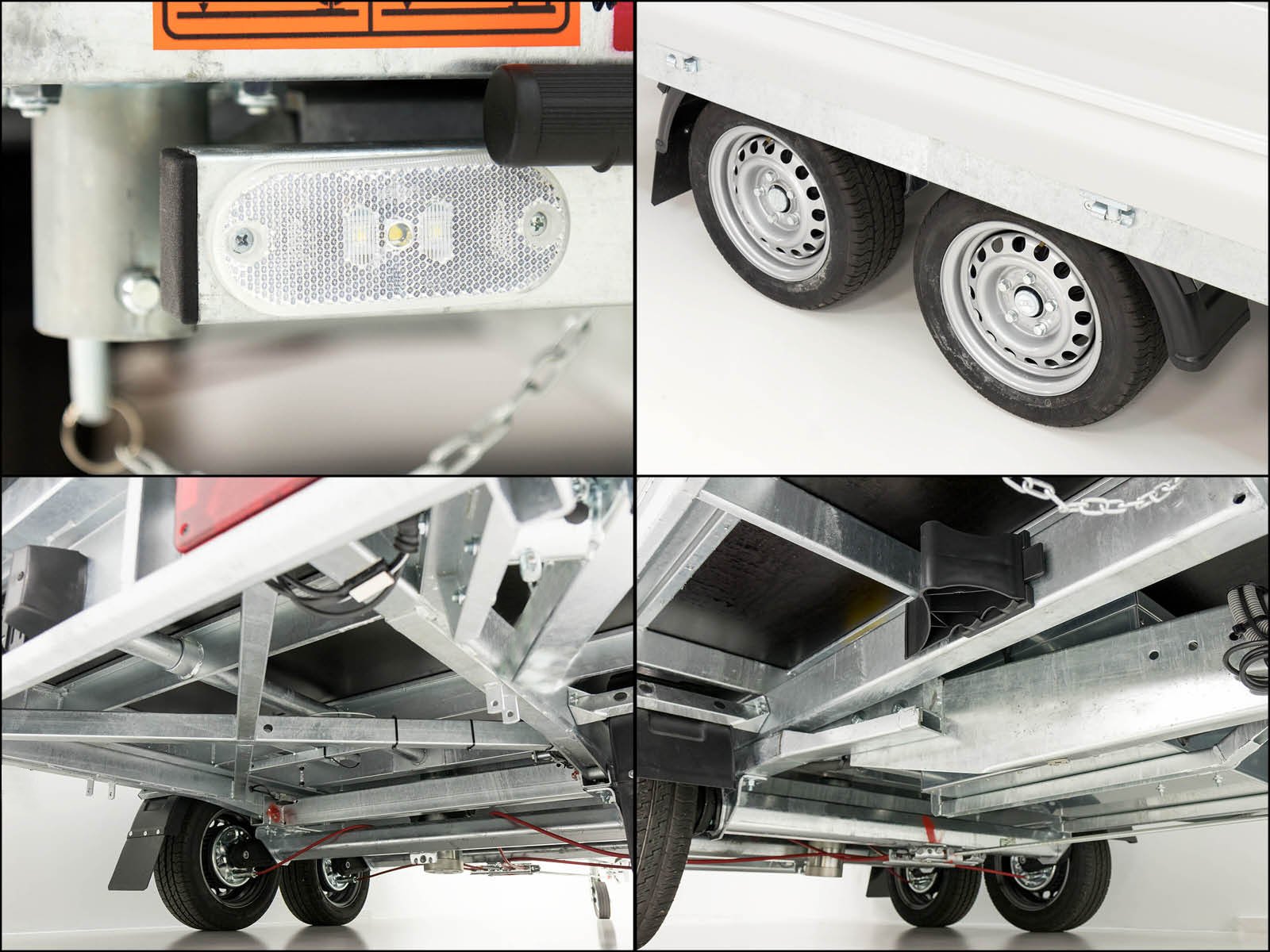 Vezeko Multidreiseitenkipper VMDK35.3 | 185x350cm 3,5t | Ladefläche kippbar | Gitteraufsatz – Bild 10