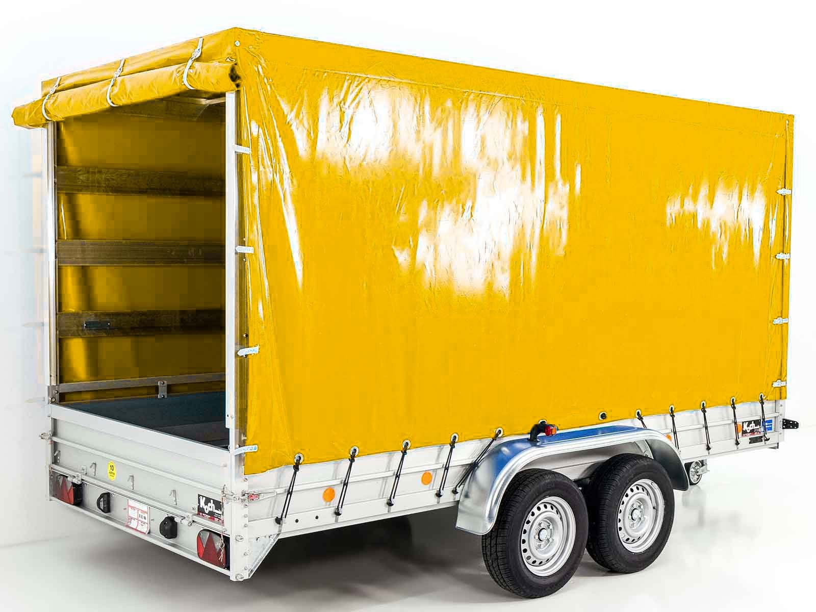 Koch Anhänger mit Plane 185x400 cm 2600 kg | Typ 10.26 | Hochplane 200 cm - Gelb – Bild 13