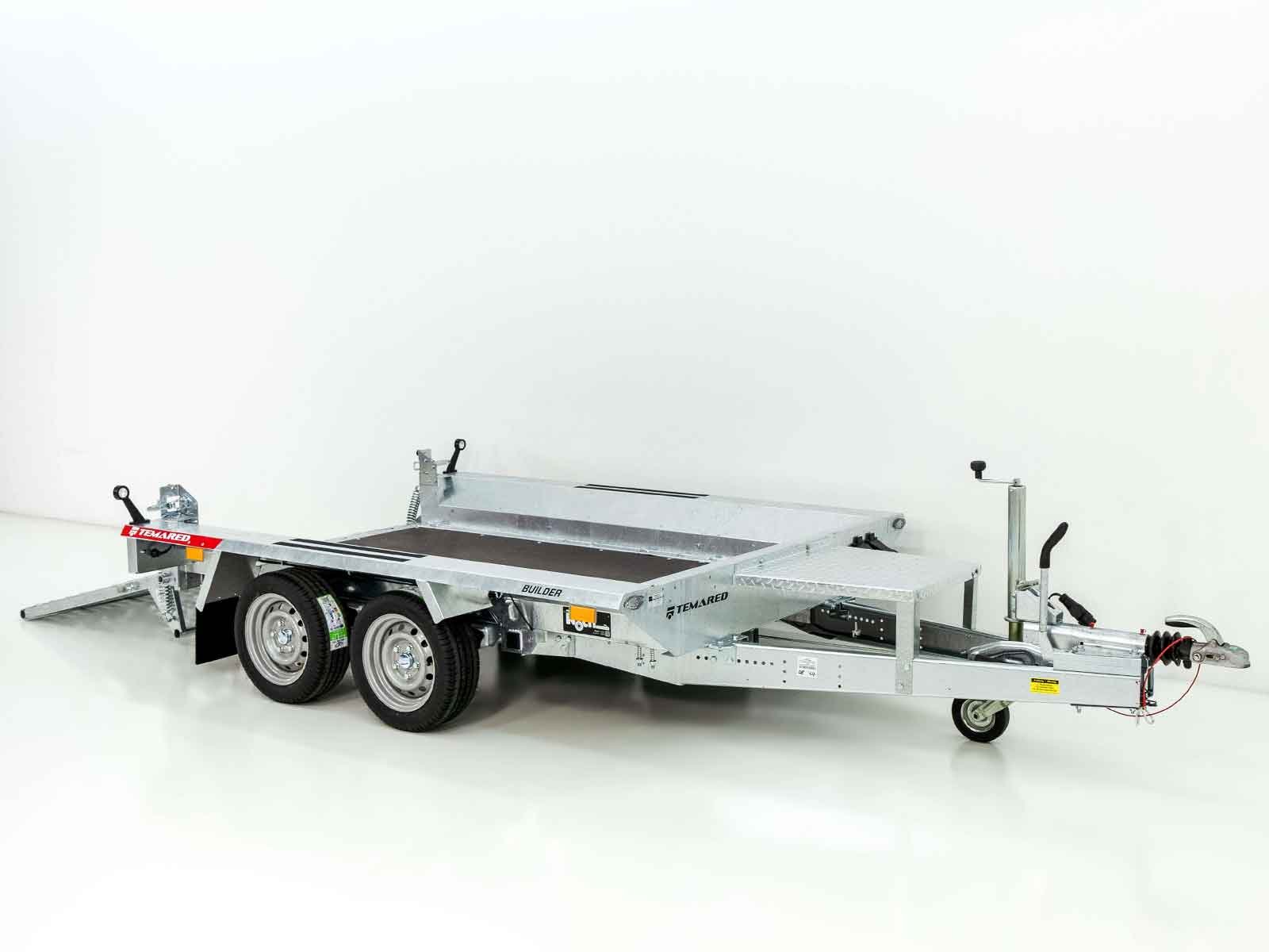 Temared Baumaschinenanhänger Builder 153x260 cm 2,7t | Rampe – Bild 10