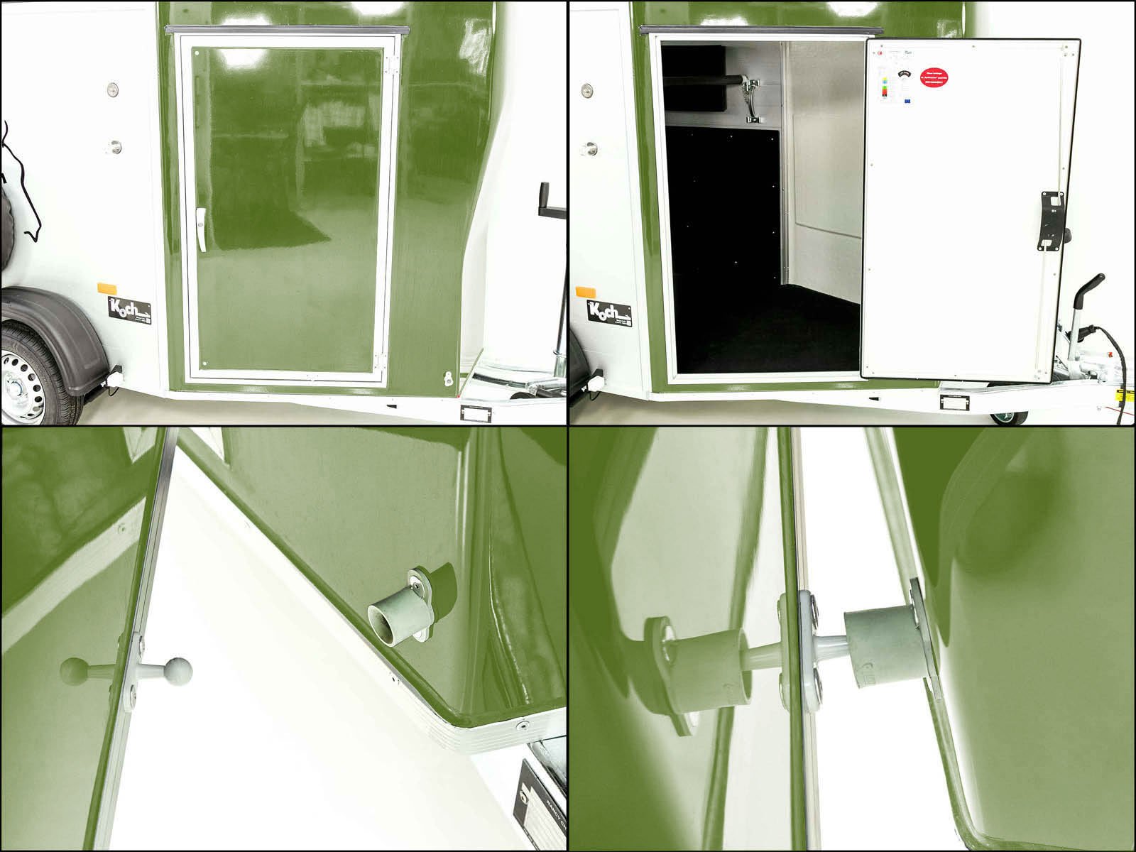 Cheval Liberte Pferdeanhänger GOLD One 1,5er | Pullman-Fahrwerk | olivgrün – Bild 3
