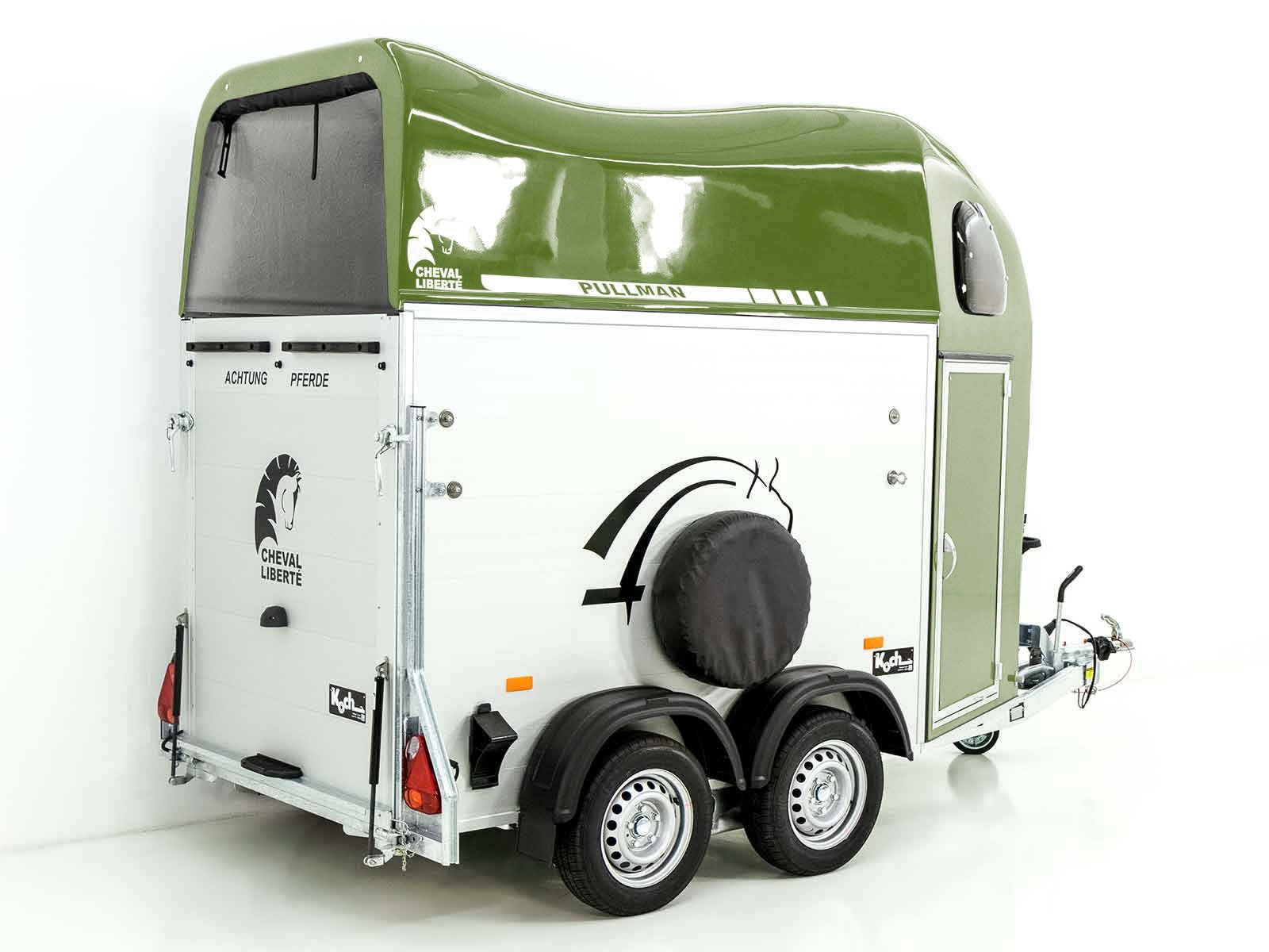 Cheval Liberte Pferdeanhänger GOLD One 1,5er | Pullman-Fahrwerk | olivgrün – Bild 6