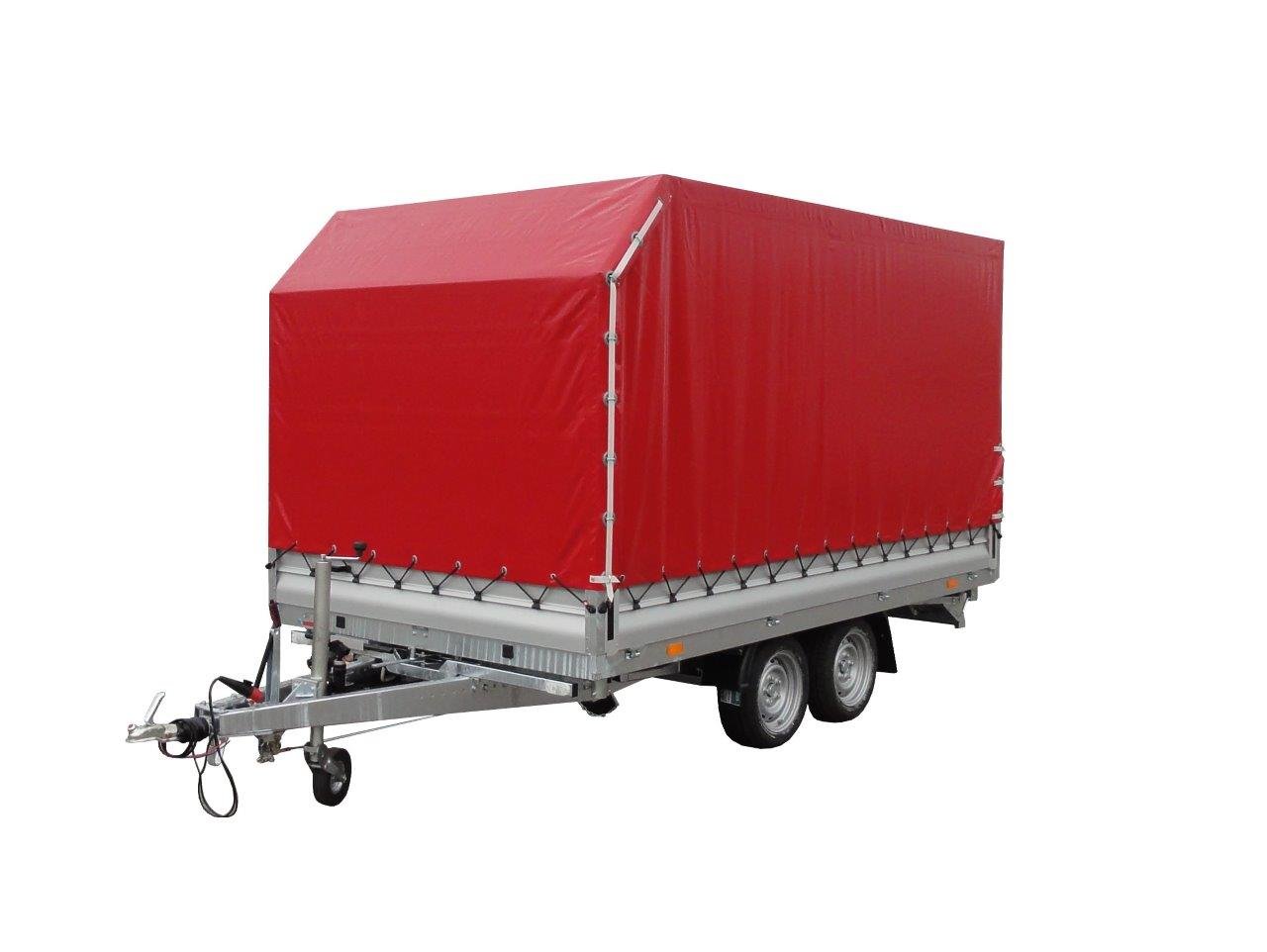 Vezeko Multidreiseitenkipper VMDK35.3 | 185x350cm 3,5t | Ladefläche kippbar | Hochplane 200cm