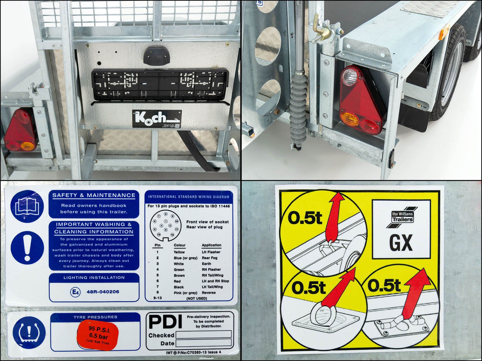 Ifor Williams Baumaschinenanhänger GX105 157x303 2,7t | Auffahrrampe – Bild 7