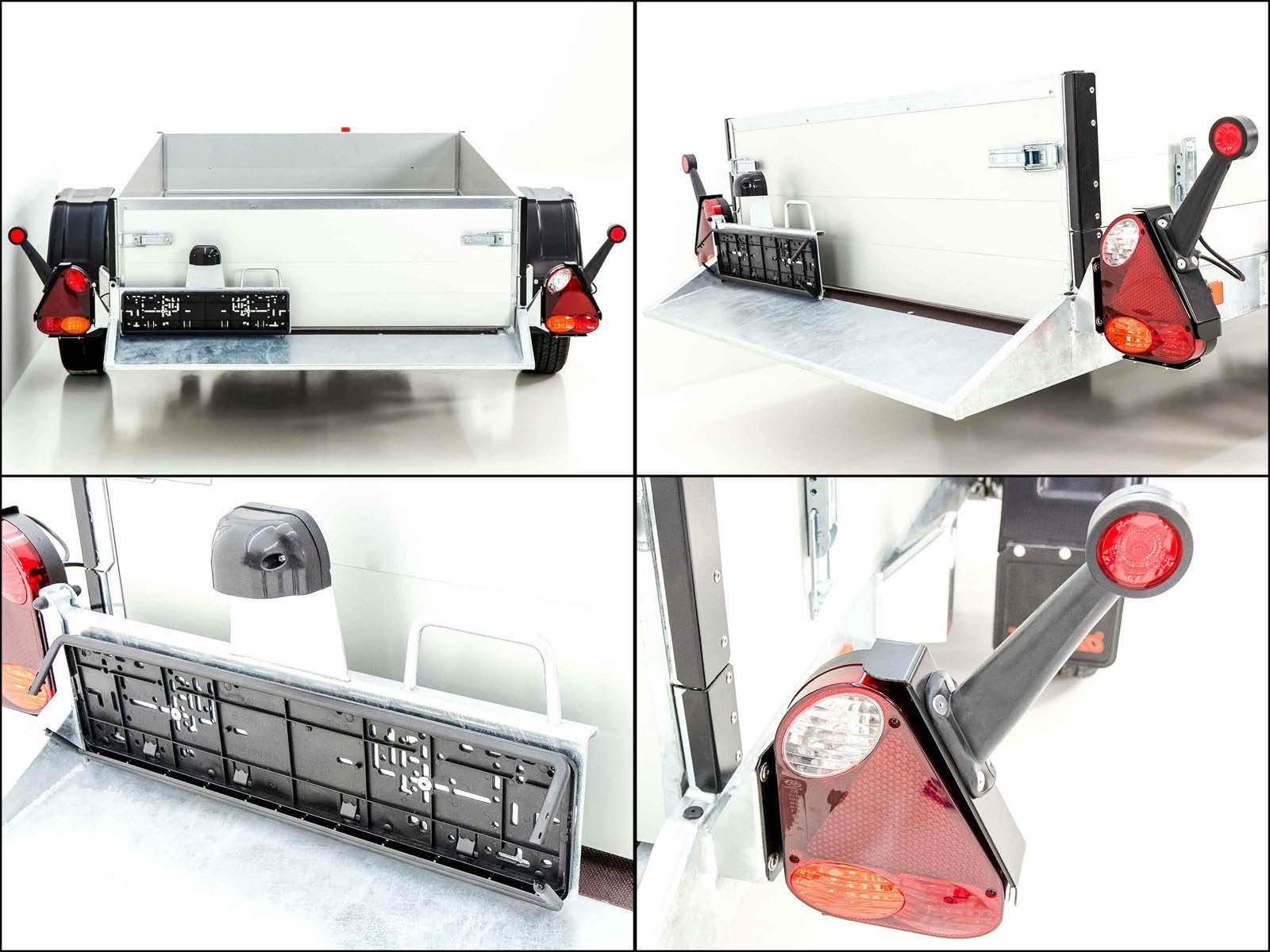 Vezeko Absenkanhänger 127x246cm 750kg | Bordwandaufsatz – Bild 12