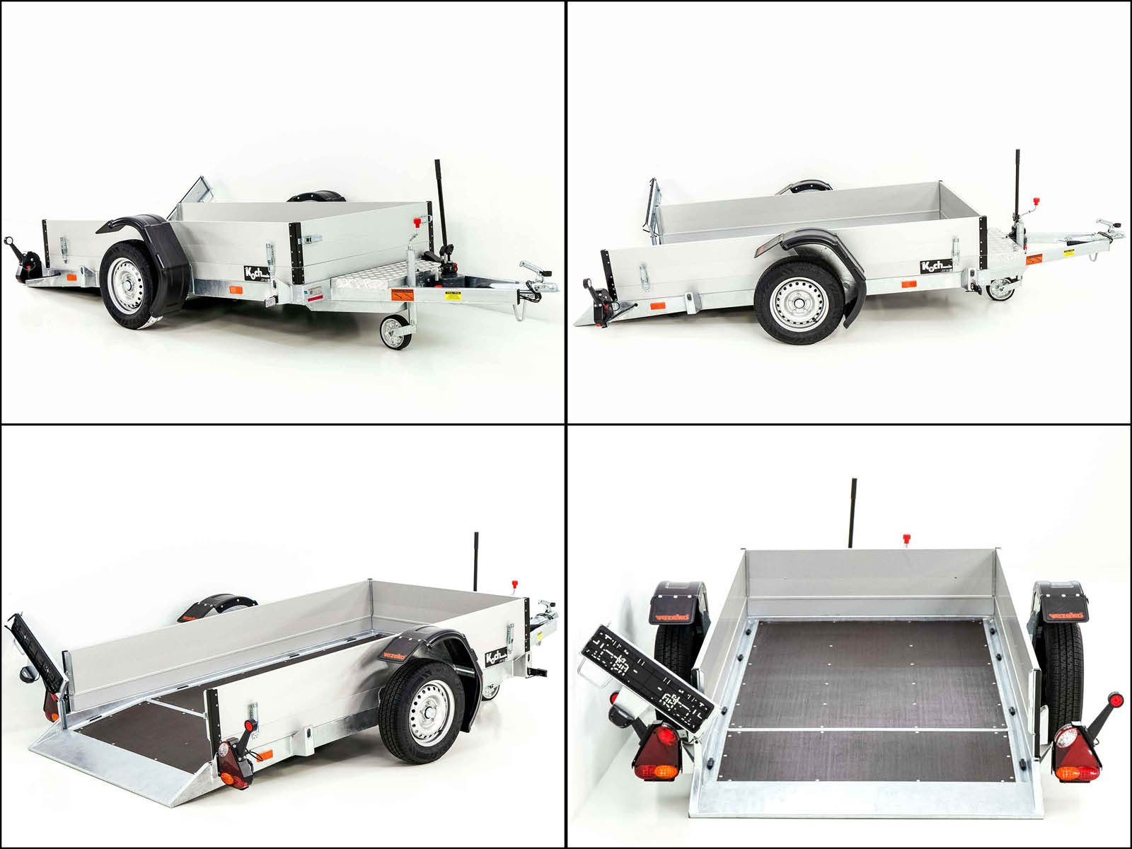 Vezeko Absenkanhänger 127x246cm 750kg | Bordwandaufsatz – Bild 10