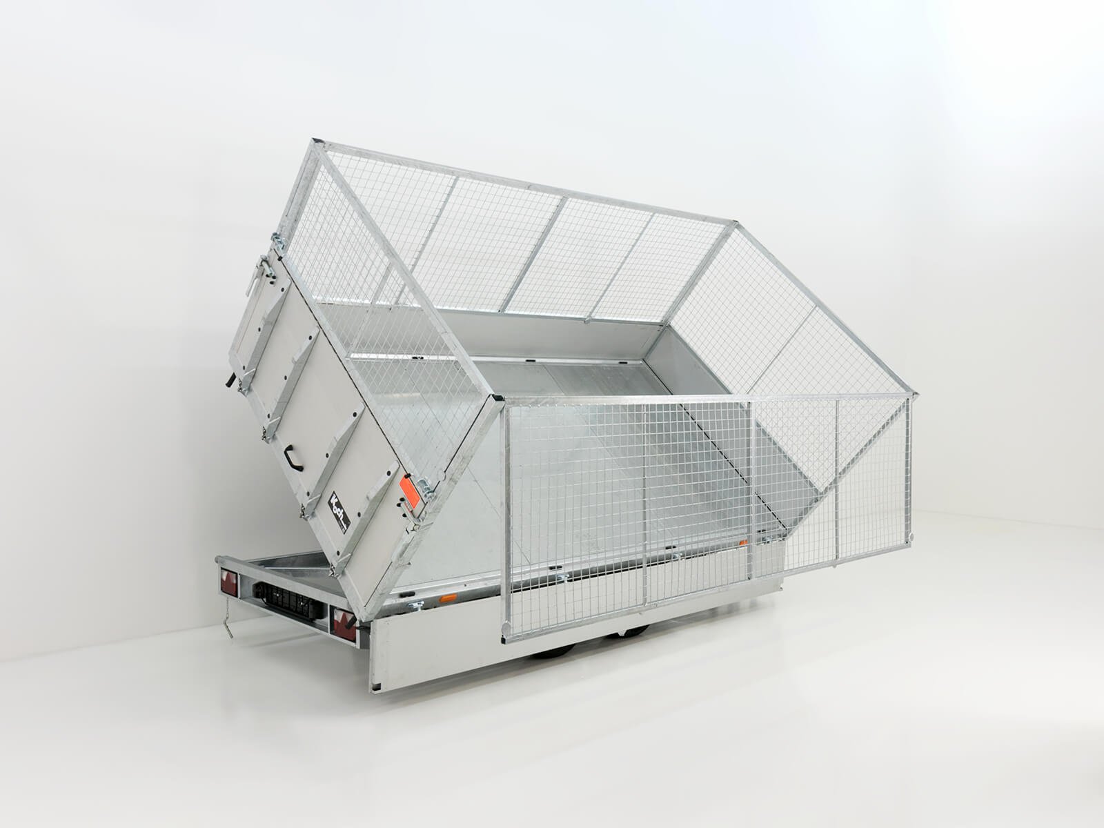 Vezeko Multidreiseitenkipper VMDK35.4 | 210x400cm 3,5t | Ladefläche kippbar | Gitteraufsatz – Bild 8