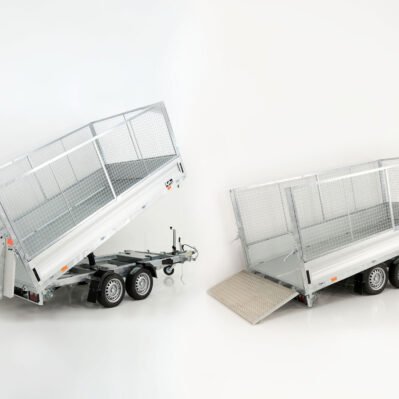 Vezeko Multidreiseitenkipper VMDK35.4 | 210x400cm 3,5t | Ladefläche kippbar | Gitteraufsatz