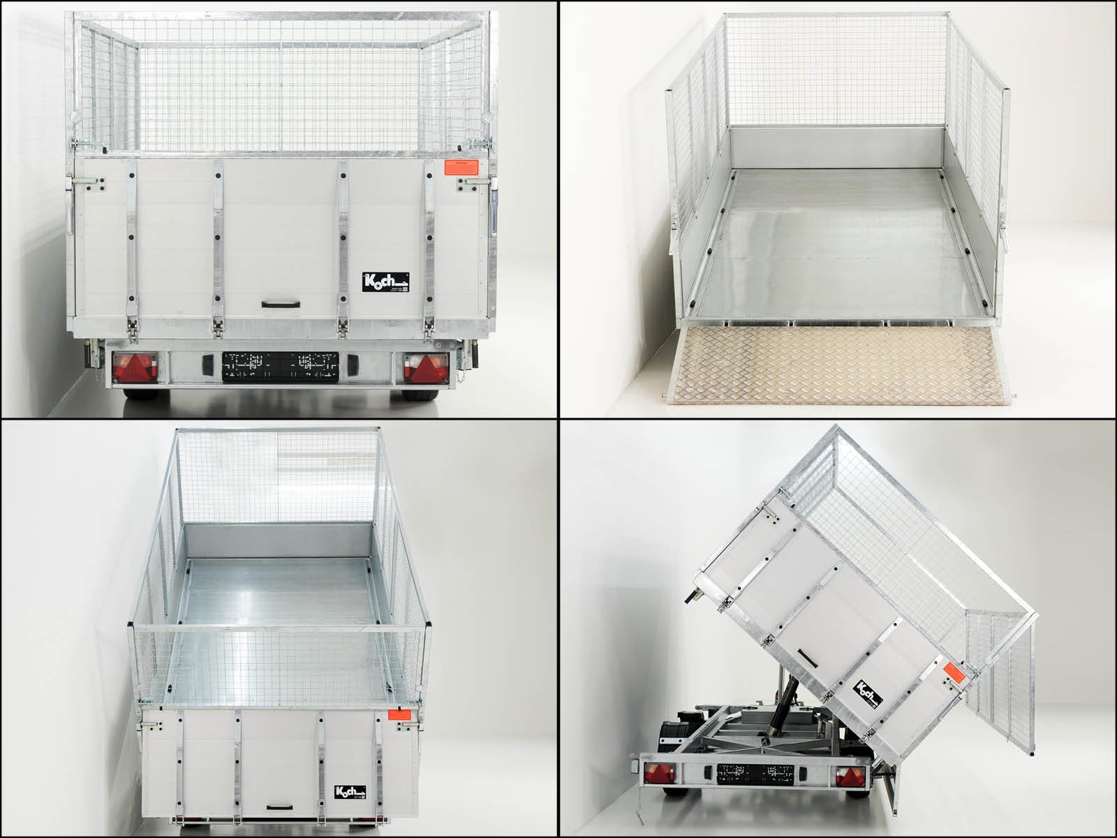 Vezeko Multidreiseitenkipper VMDK35.4 | 210x400cm 3,5t | Ladefläche kippbar | Gitteraufsatz – Bild 14