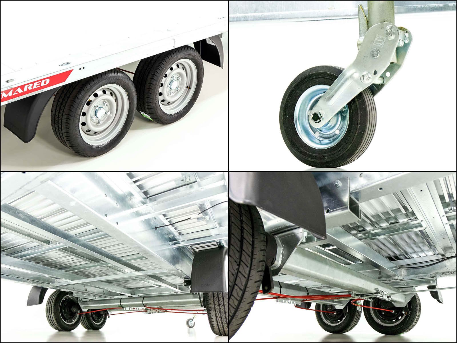 Temared Autotrailer CARLU 4521-S Aluboden 215x449cm 3,5t – Bild 2