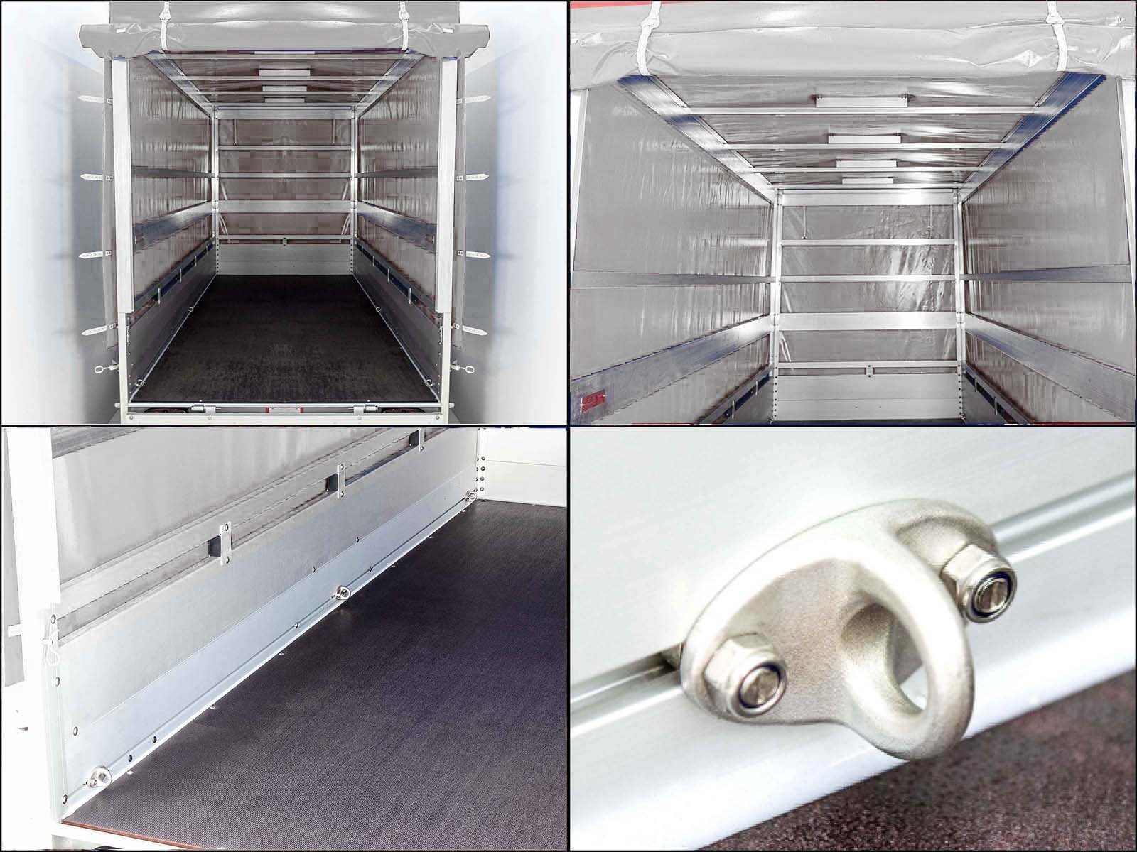 Koch Anhänger mit Plane 150x350cm 2600kg | Typ 8.26 | Hochplane 180cm Silber – Bild 12