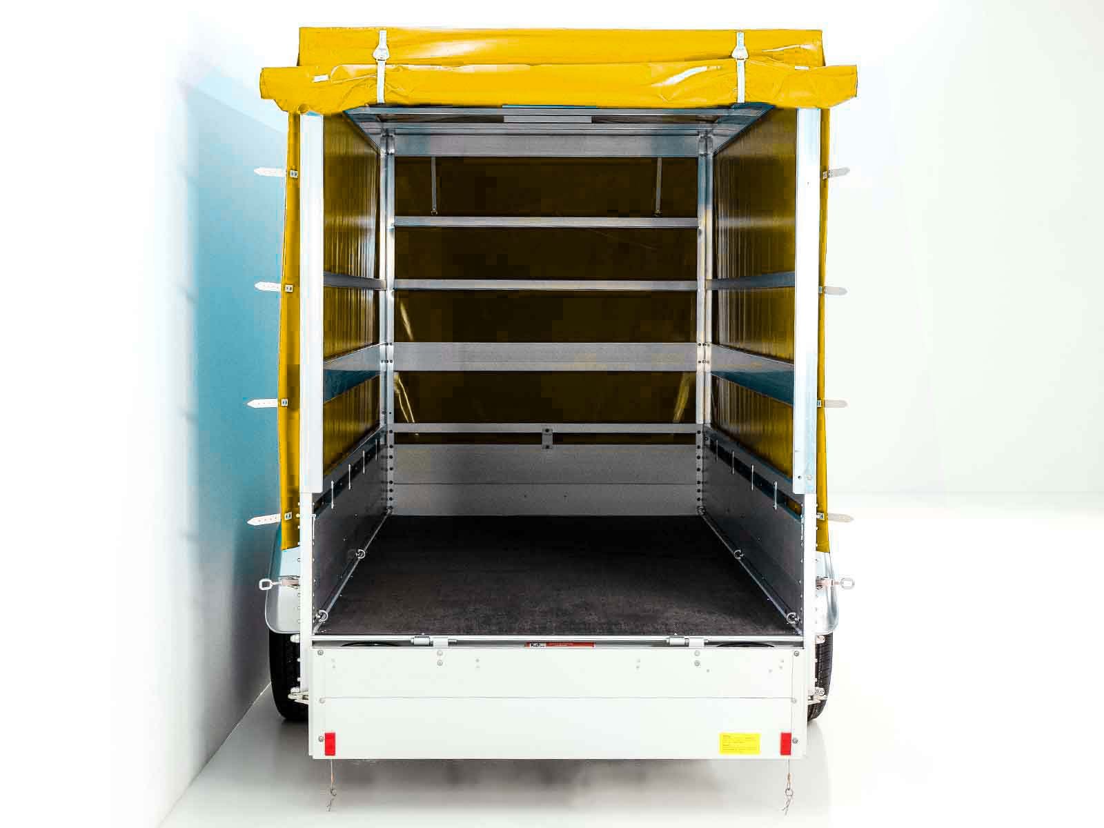 Koch Anhänger mit Plane 150x350cm 2600kg | Typ 8.26 | Hochplane 180cm - Gelb – Bild 14