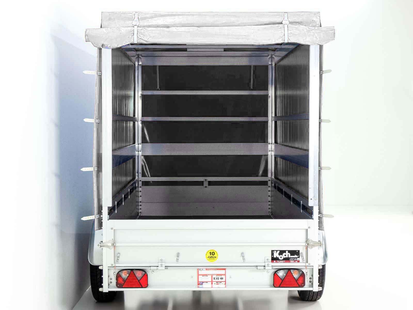 Koch Anhänger mit Plane 150x350cm 2600kg | Typ 8.26 | Hochplane 180cm - Weiß – Bild 12